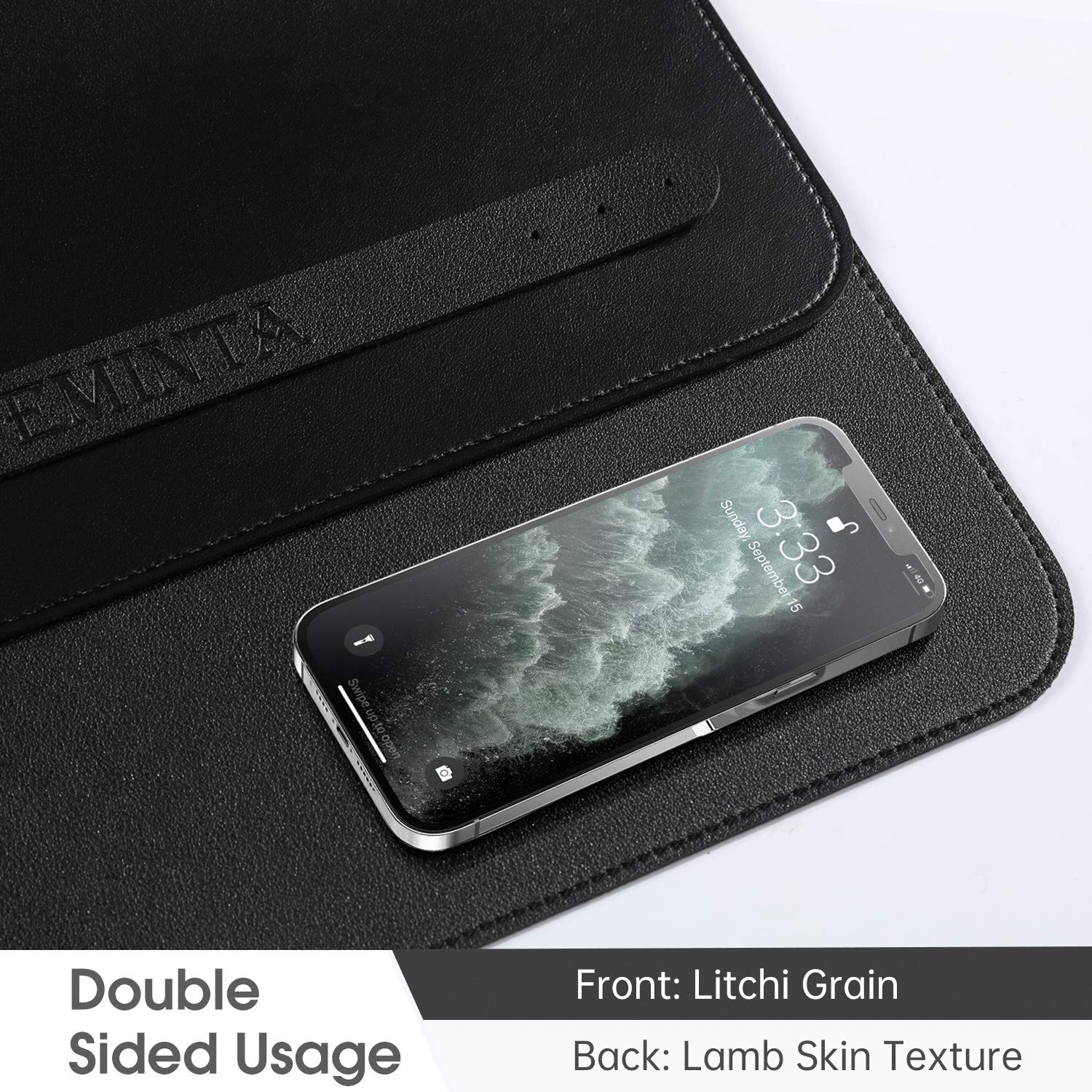 Premium Dual-Sided PU Leather Desk Pad - 35.4