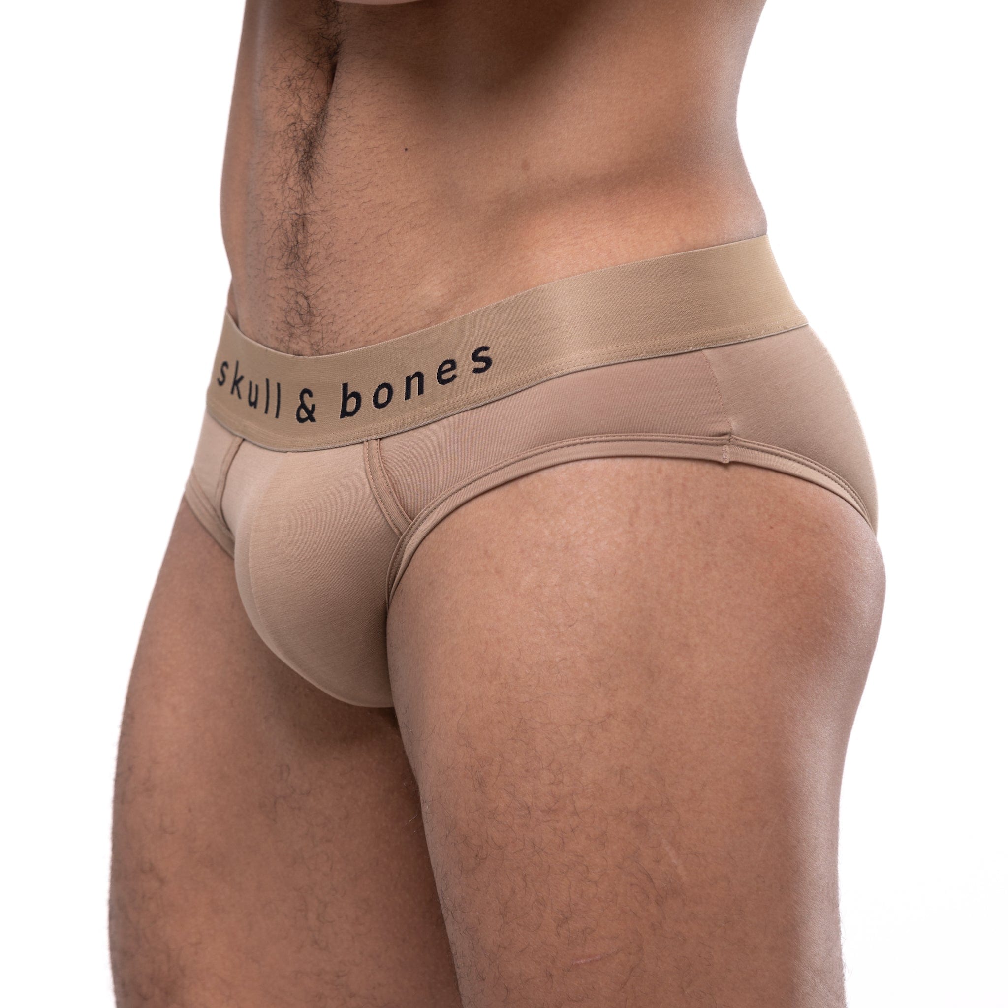Just The Bones Brief Tan - Comfortable & Stylish Men's Underwear for Everyday Wear, Gym & Outdoor Activities