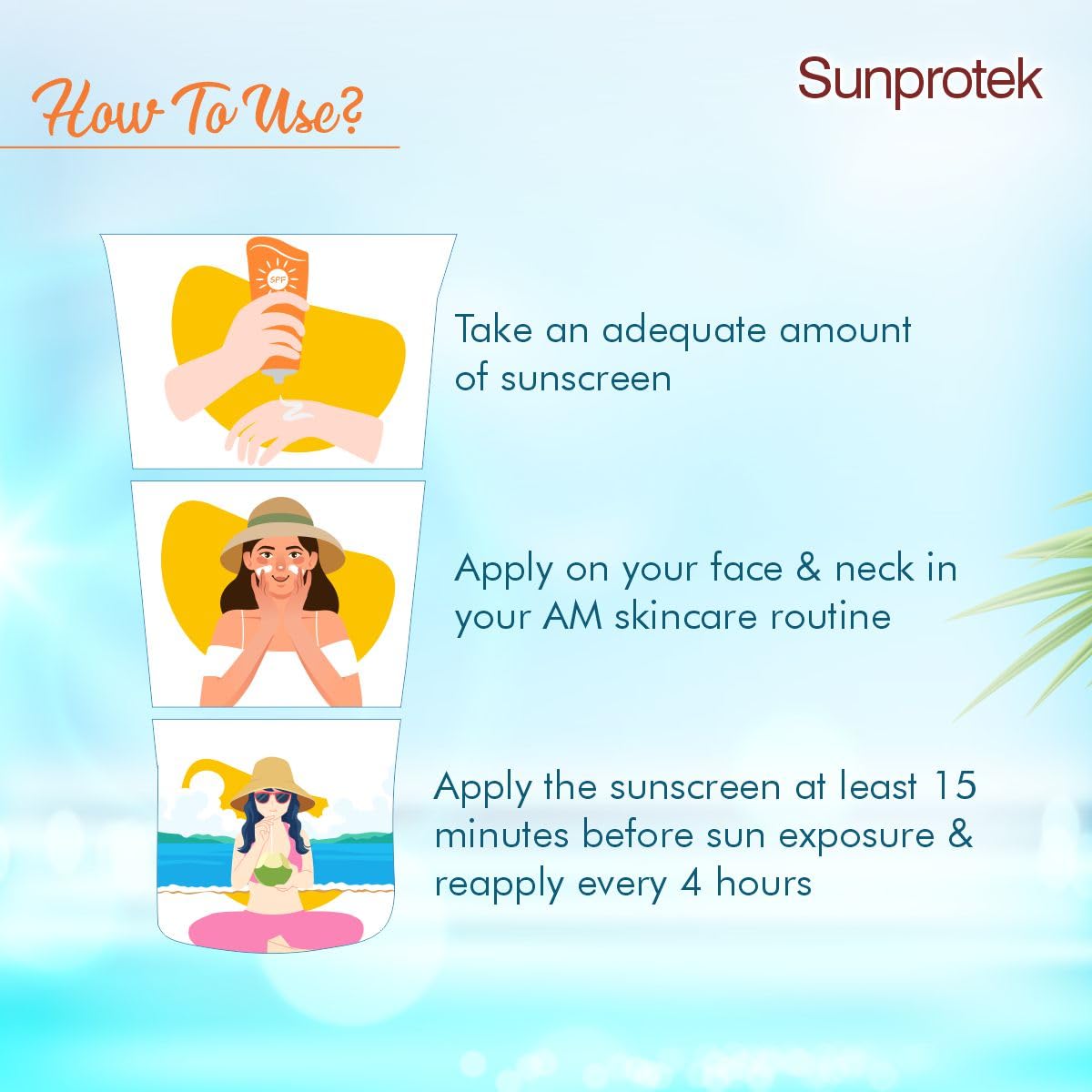 Salve Sunprotek SPF 30+ Broad Spectrum Sunscreen Lotion for Face & Body - UVA/UVB Protection, Non-Greasy, Water-Resistant (50ml) - Perfect for Beach, Swimming & Outdoor Activities
