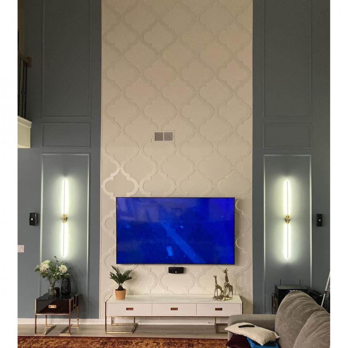 Handcrafted Marrakesh Style Decorative Fretwork Wall Panels - Moroccan Inspired Laser Cut Wooden Wall Decor for Living Room, Bedroom & Office