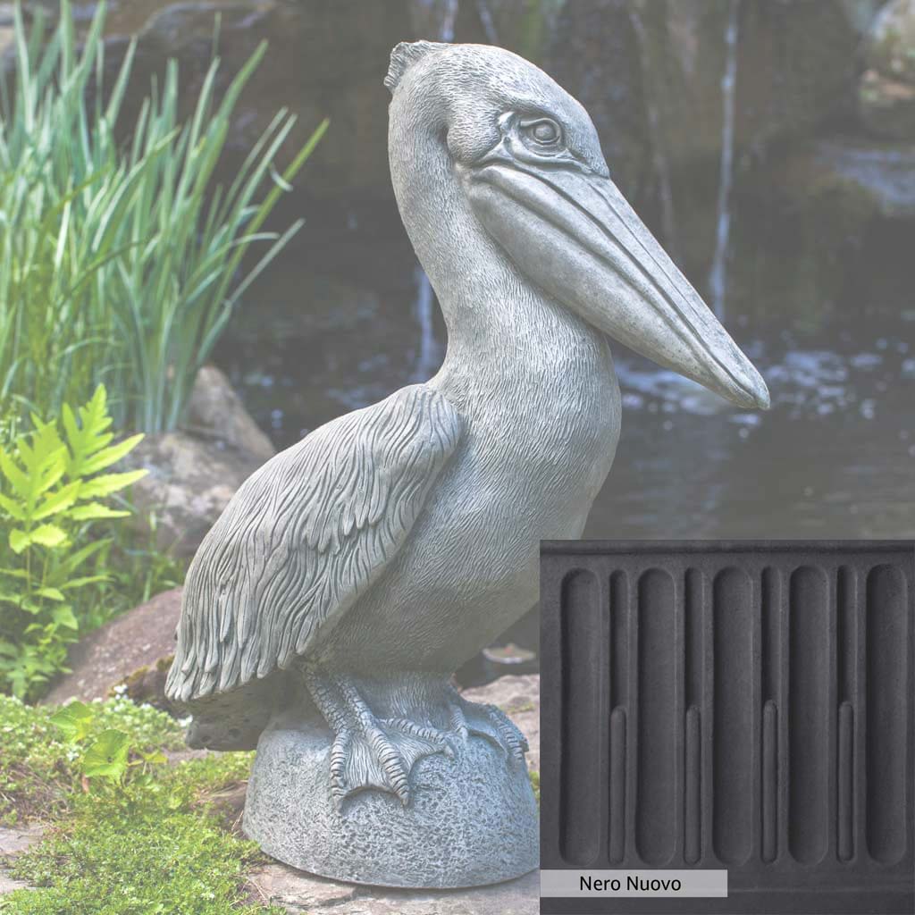 Campania International Pelican Statue - Elegant Outdoor Garden Decor for Patio, Poolside & Coastal Home Decor
