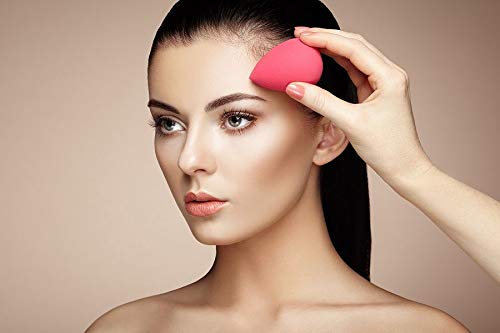2-Pack Beauty Blender Makeup Sponge Set - Soft Foundation & Powder Blending Sponge for Face & Neck - Includes 1 Foundation Brush & 2 Cleaning Tissues - Perfect for Liquid, Cream & Powder Makeup Application - Ideal for Professional Makeup Artists & Daily Use