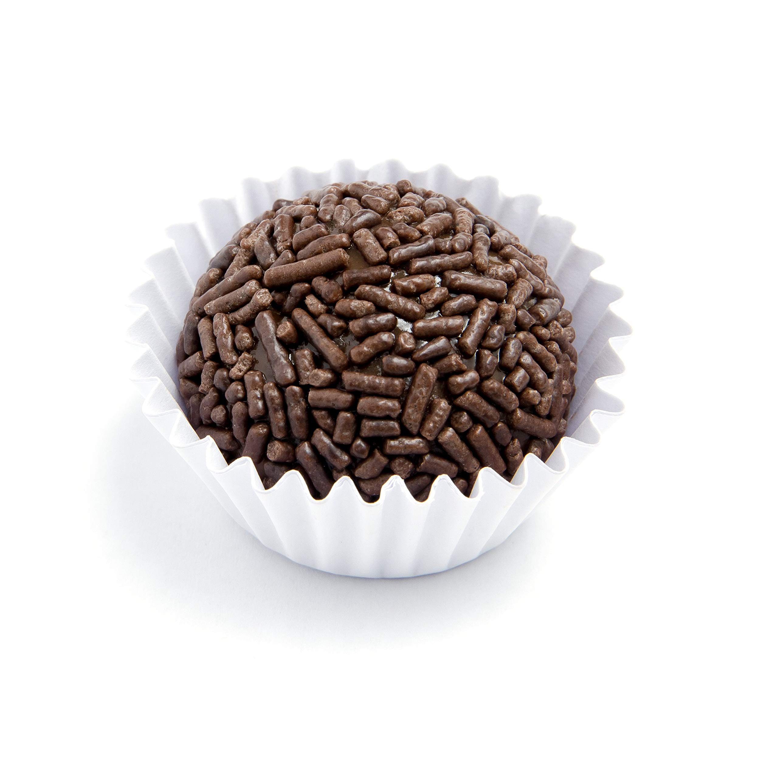 100-Piece White Candy Cups Dessert Wrappers - Eco-Friendly Paper Liners for Brigadeiro, Sweets & Chocolates | Perfect for Birthday Parties, Bridal Showers, Weddings & Baby Showers | Small Size Baking & Party Decorations