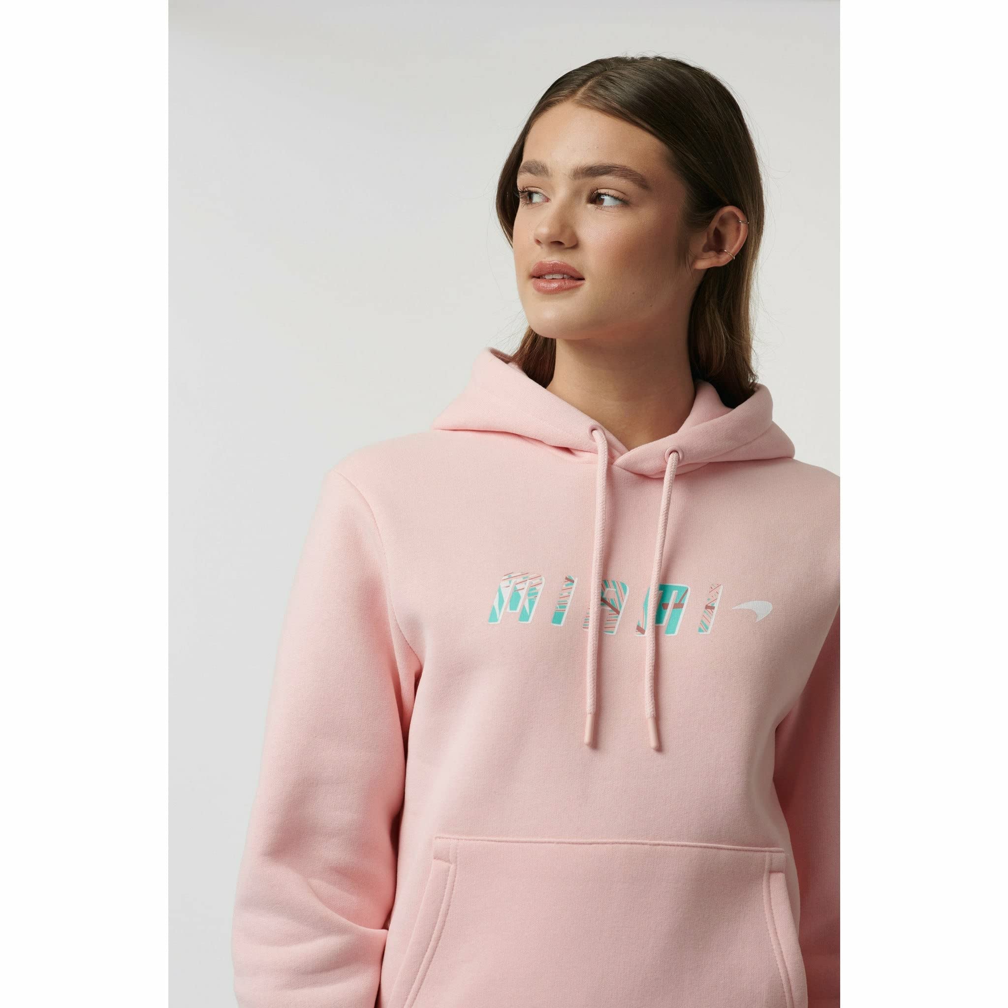 McLaren F1 Women's Miami Palm Graphic Hoodie - Stylish Streetwear for Racing Fans | Perfect for Casual Outfits, Sports Events & Everyday Wear