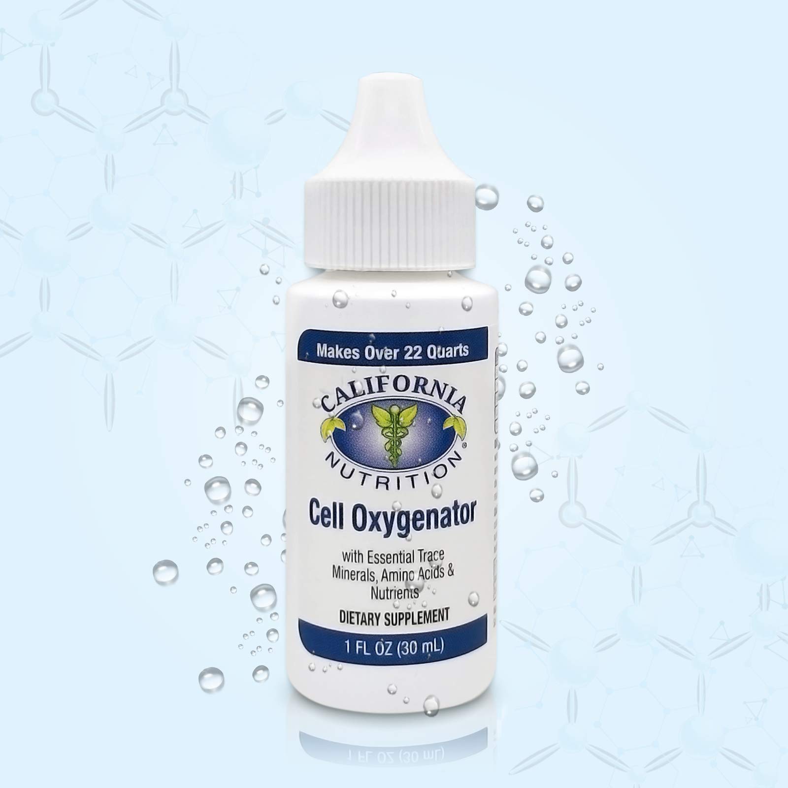 Cell Food Concentrate Liquid Oxygen Drops - 1 Fl Oz Bottle (Pack of 12) | Nutritional Dietary Supplement with Amino Acids & Trace Minerals | Supports Immune System & Cellular Health | Perfect for Daily Wellness, Athletic Performance & Oxygen Boost