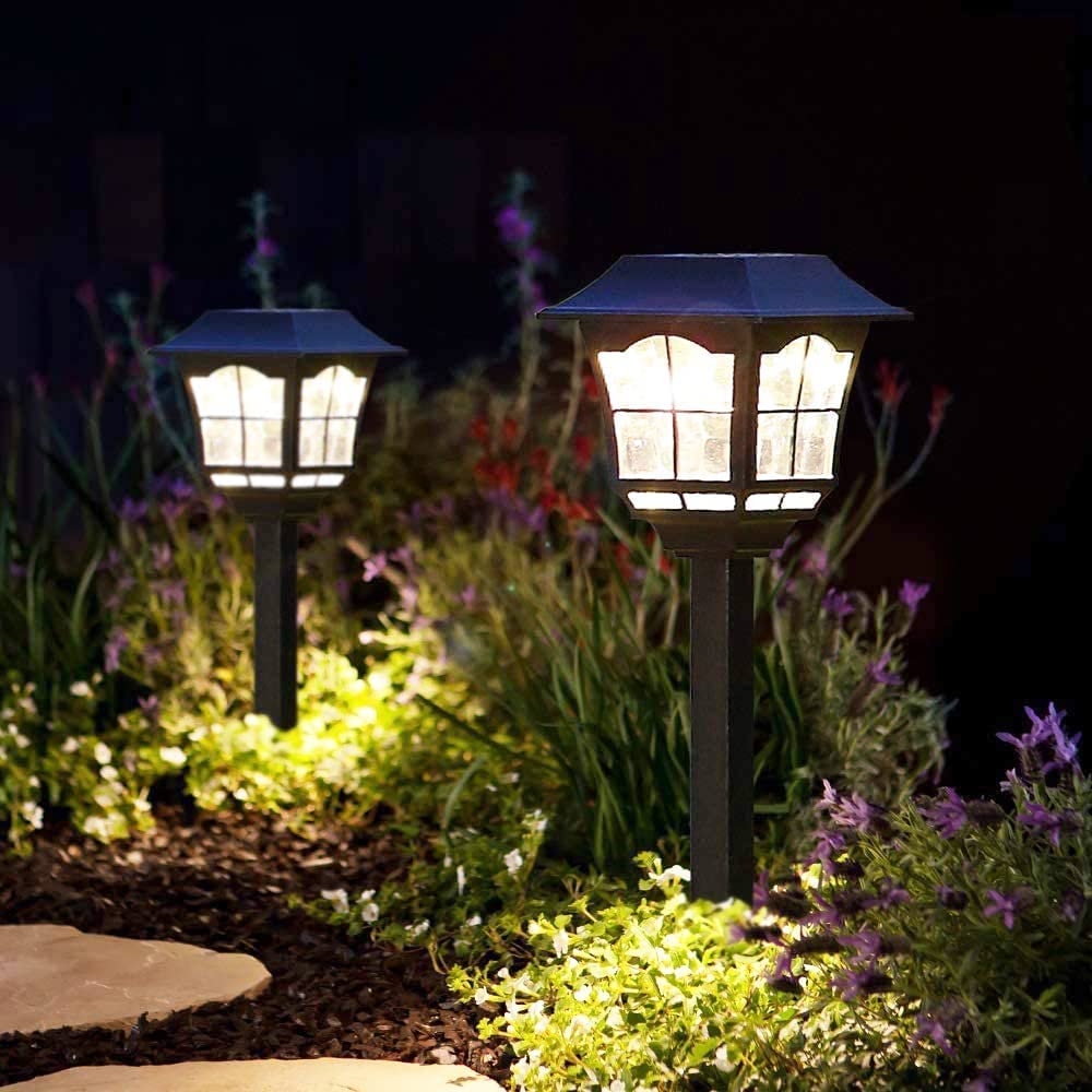 6 Pack Solar Pathway Lights Outdoor - Super Bright Waterproof & Corrosion Resistant Solar Garden Lights for Yard, Patio, Walkway, Driveway, Sidewalk, Lawn - Perfect for Landscape Lighting & Nighttime Safety