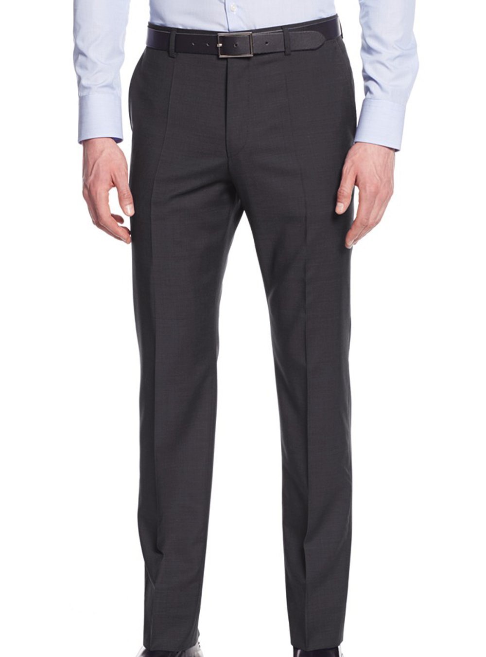 Nicoletti Men's Two Button 2-Piece Modern Fit Suit with Working Buttonholes Jacket - Perfect for Business Meetings, Weddings & Formal Events