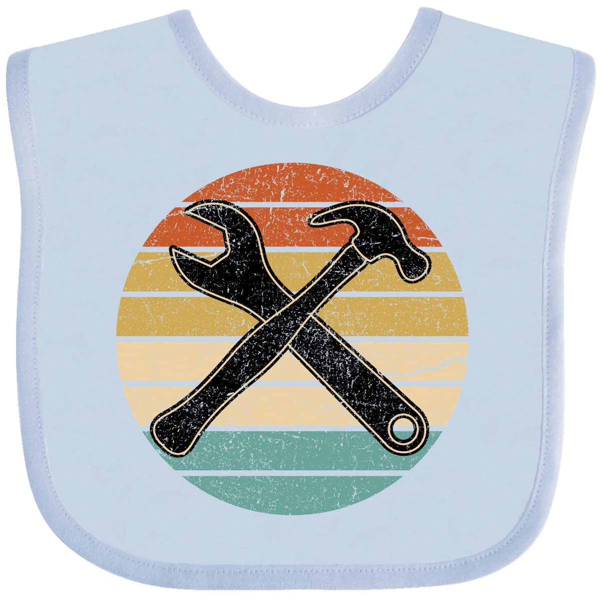 Inktastic Mechanic Tool Set - Funny Handyman Baby Bib for Boys & Girls - Perfect for DIY Enthusiasts, Father's Day Gifts & Playtime Mess Protection
