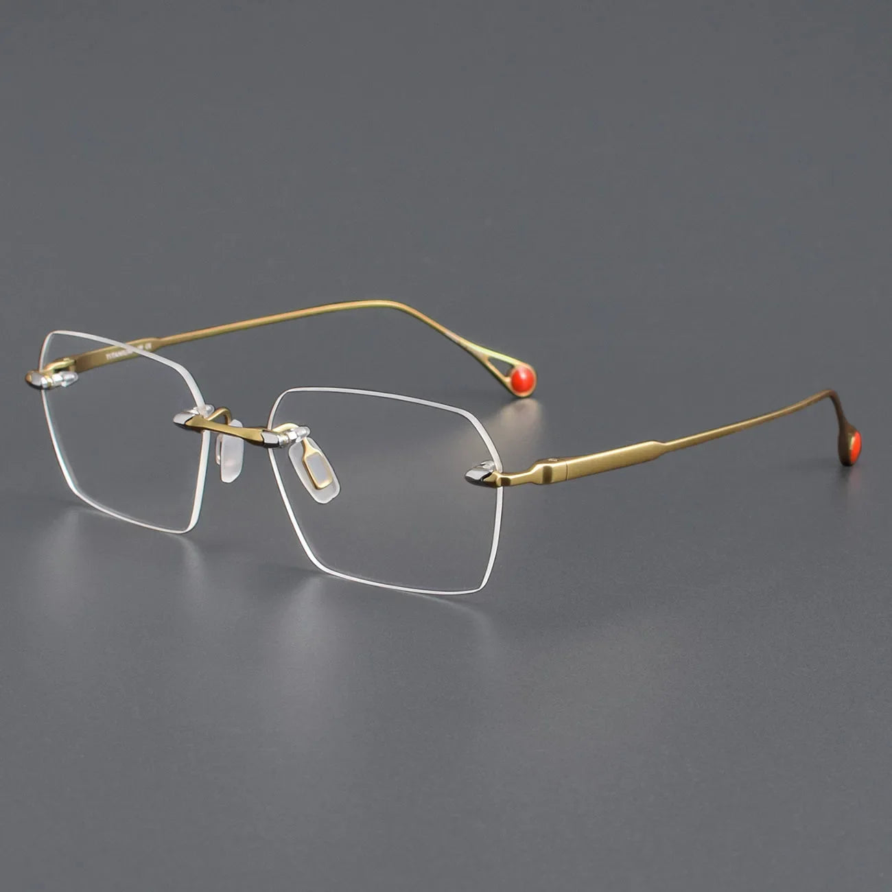 Aror Unisex Rimless Polygon Square Titanium Eyeglasses Frame - Lightweight Durable Titanium Glasses for Men & Women - Perfect for Reading, Driving & Fashion Accessories