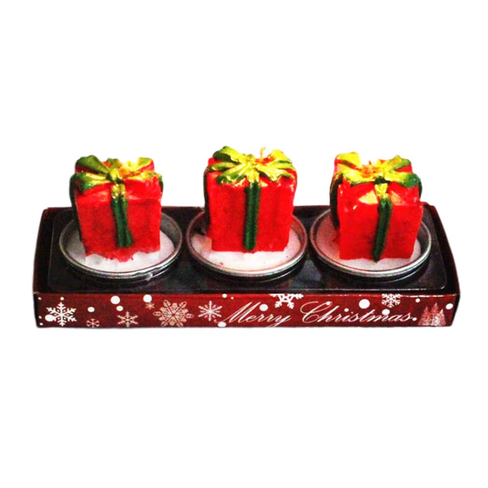 PRETYZOOM 3-Piece Creative Christmas Candles Set - Elegant Holiday Party Decorations, Festive Xmas Crafts & Gifts for Home, Office Desktop, Banquet Table Centerpieces | Perfect for Christmas Parties, Winter Weddings & Holiday Home Decor