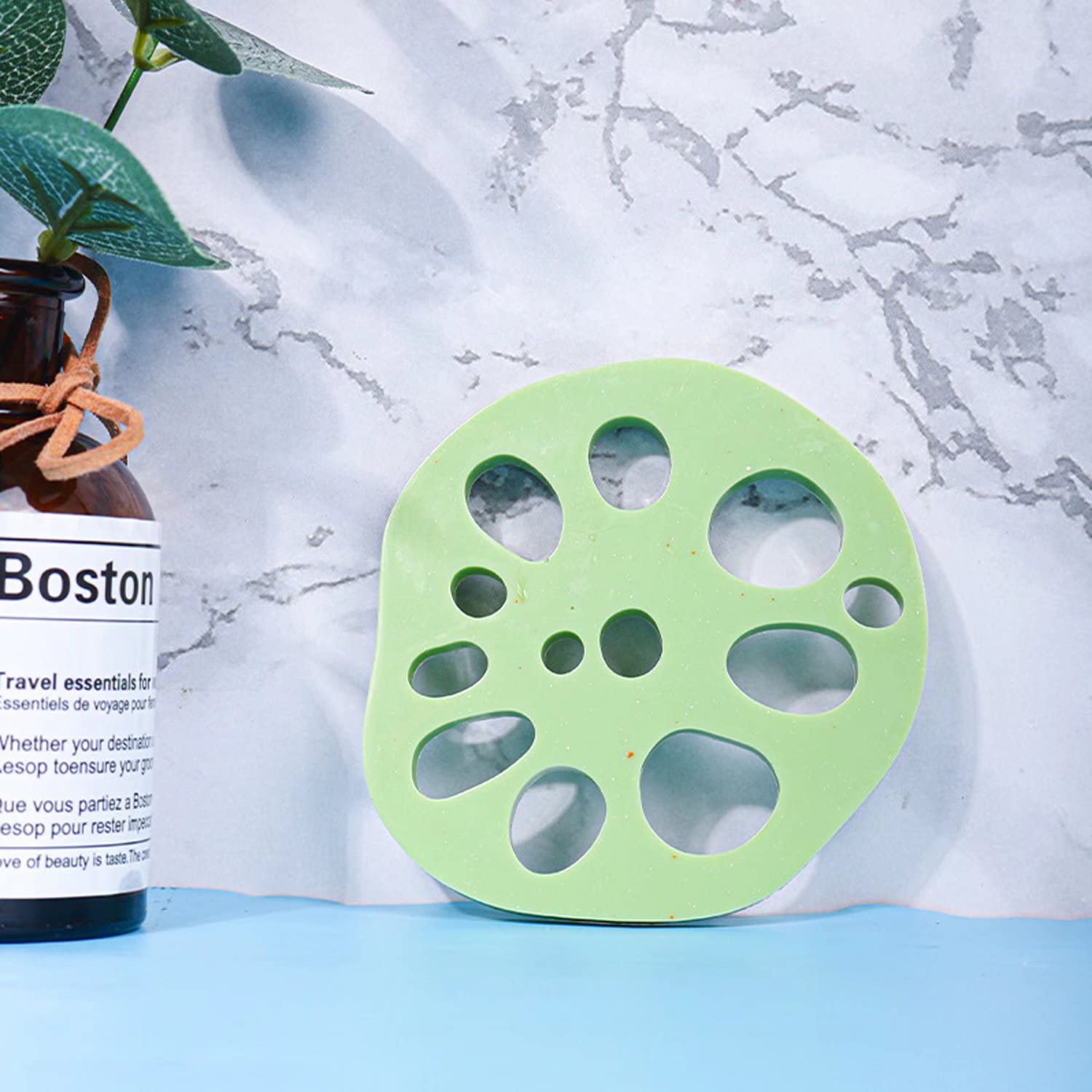 Lotus Root Coaster Silicone Mold Set - 4PCS DIY Resin Coaster Molds for Epoxy Crafts, Home Decor, and Unique Gifts