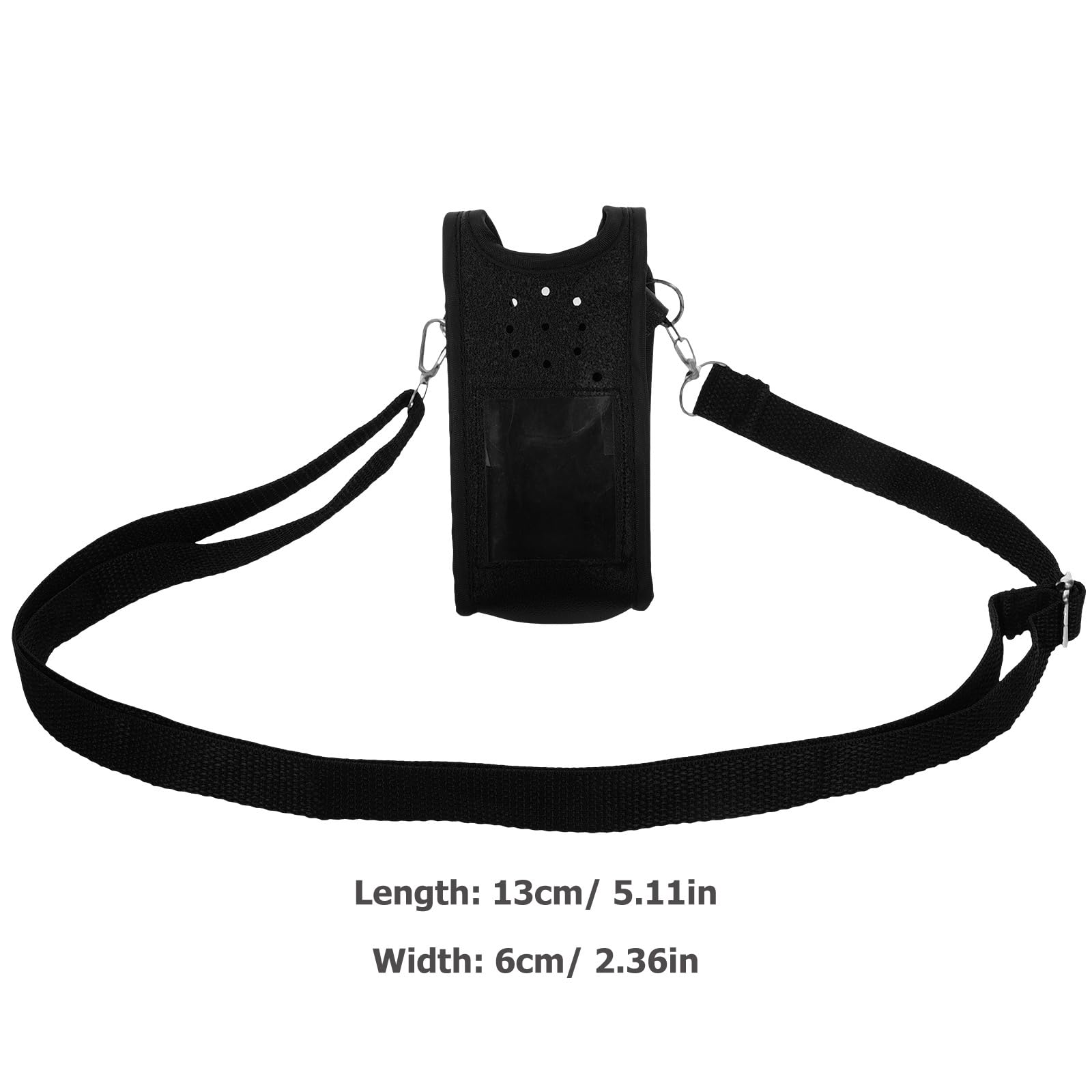 ULTECHNOVO Heavy Duty Leather Walkie Talkie Case - Durable Radio Holder Shell for Outdoor, Construction & Emergency Use