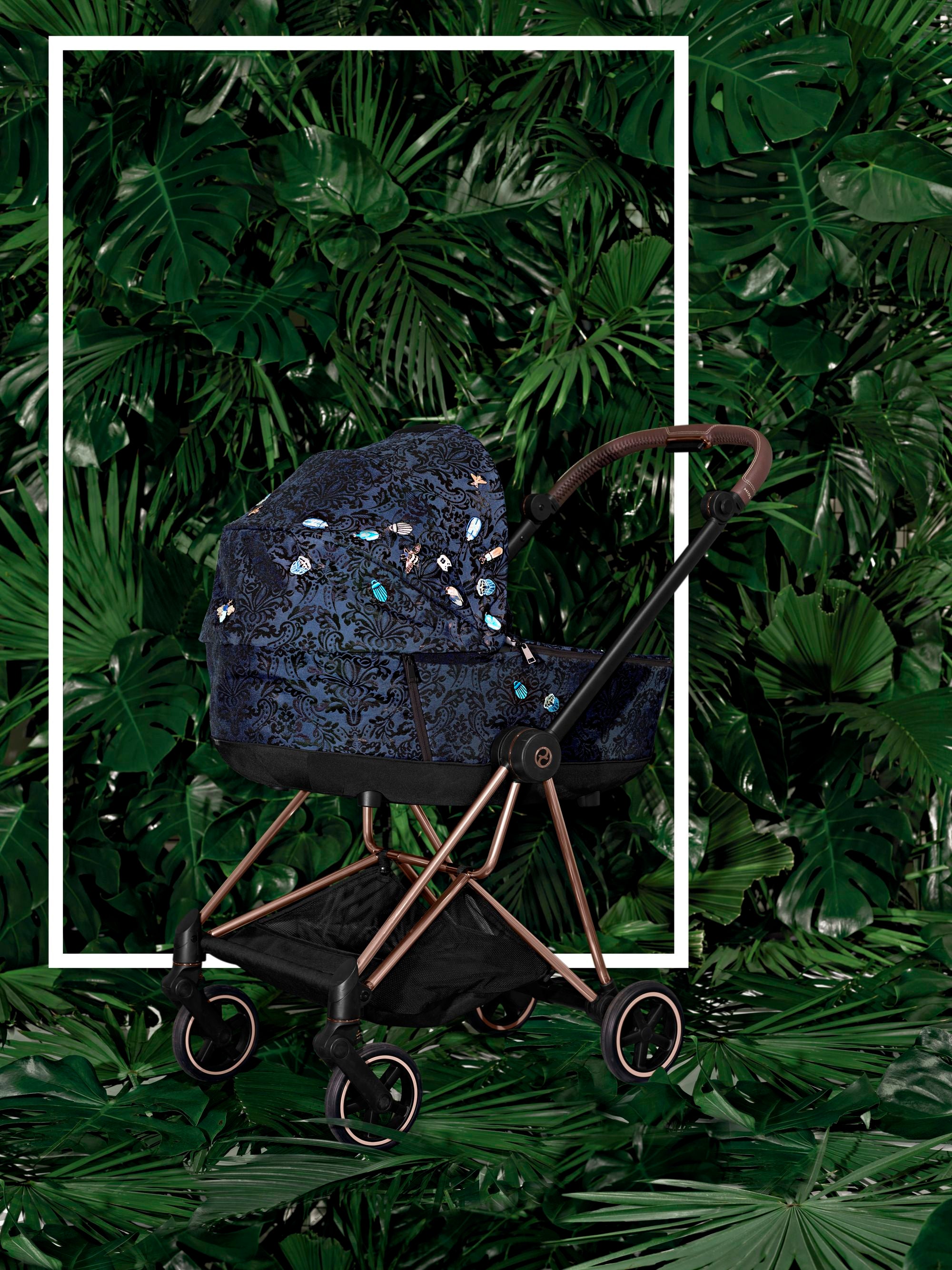 Cybex Mios Lux Carry Cot - Premium Baby Stroller with Jewel of Nature Design | Perfect for Newborns, Travel & Everyday Use