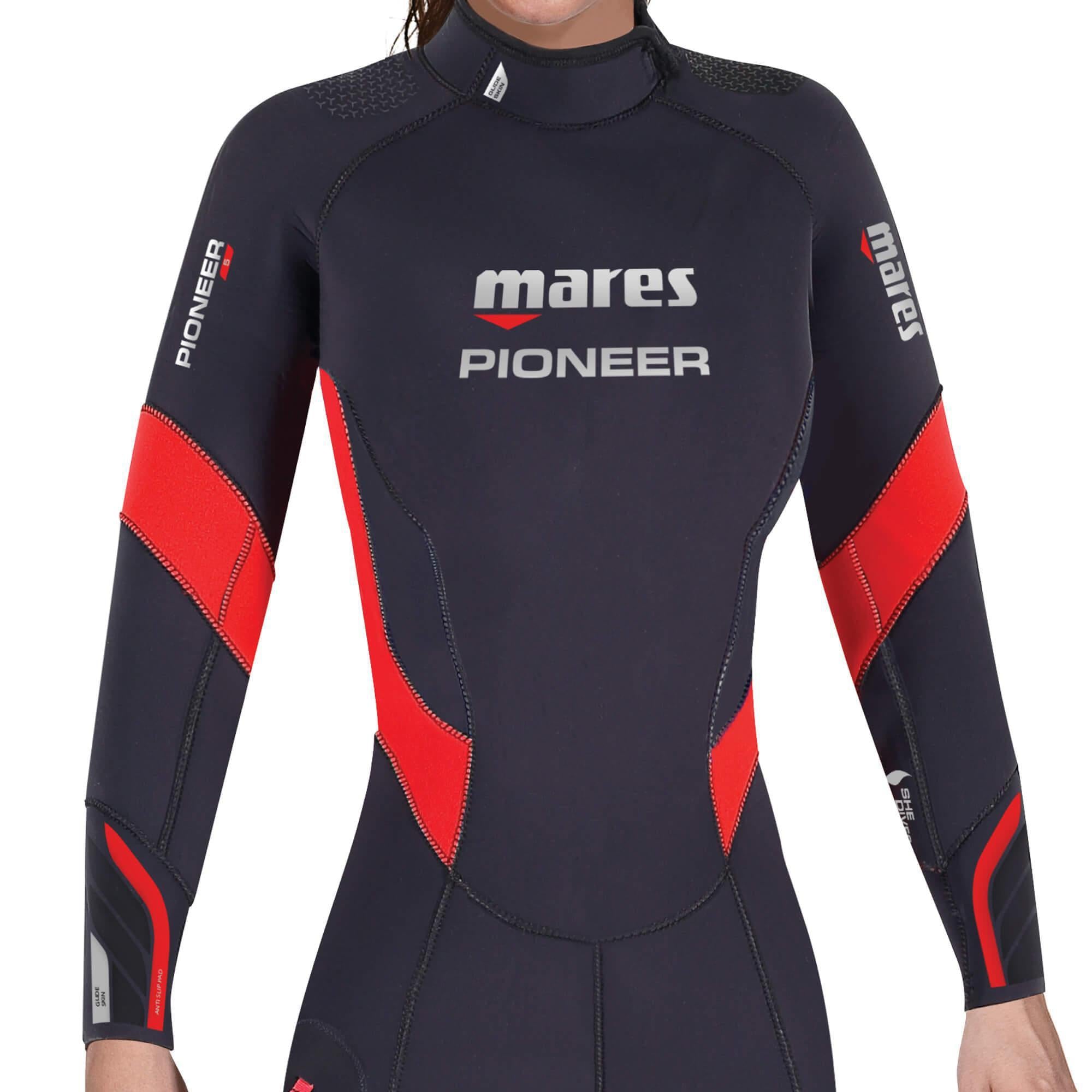 Mares Pioneer 5mm Women's Wetsuit for Scuba Diving, Snorkeling & Surfing - Full Body Neoprene Swimsuit for Warm Water Adventures