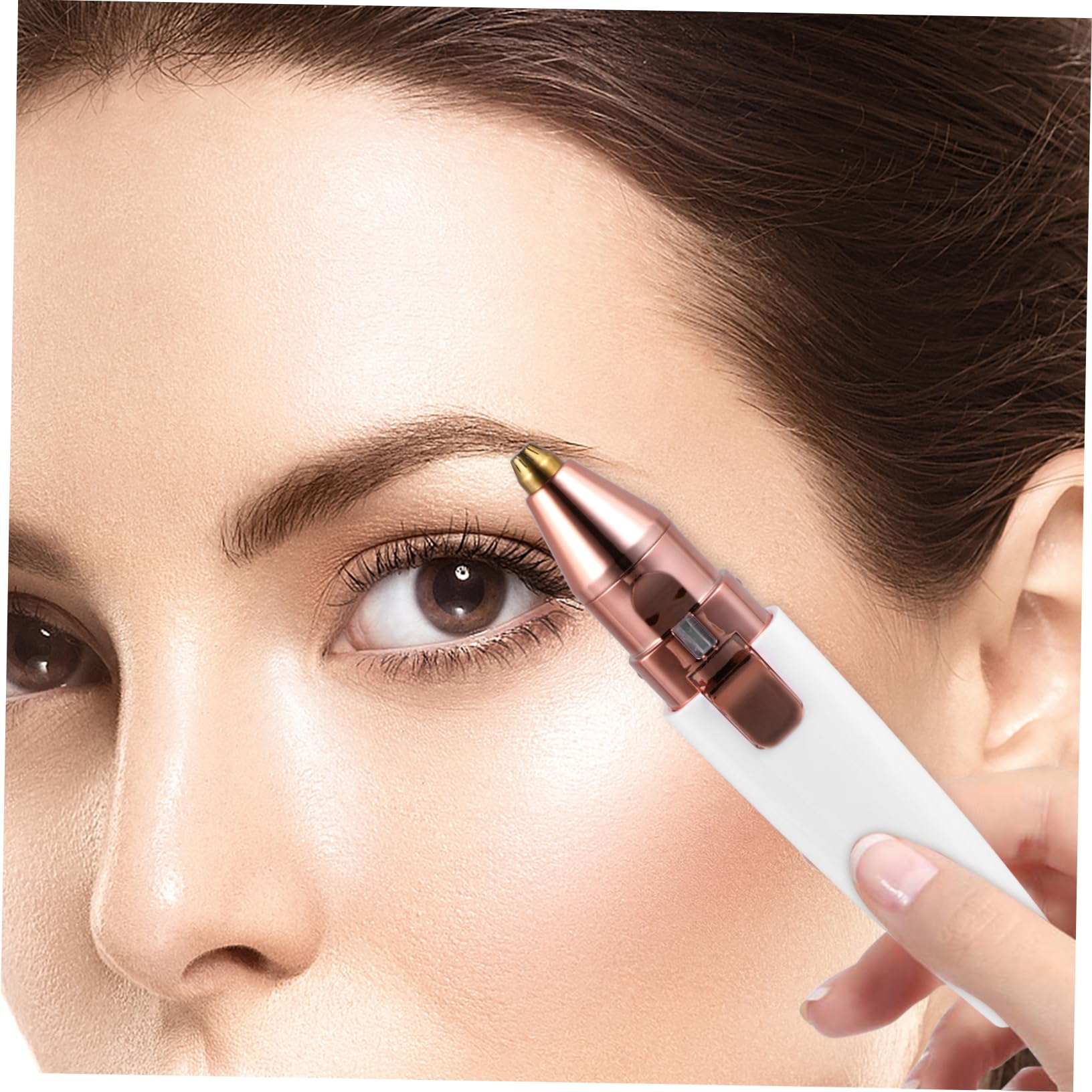 Electric Eyebrow & Facial Hair Trimmer for Women - 1pc Rechargeable Lady Shaver, Painless Hair Remover for Face, Eyebrows & Body - Perfect for Travel, Home & Personal Grooming Care