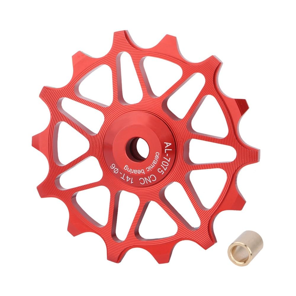 Premium 12T/14T Ceramic Jockey Wheel - Narrow Wide Teeth Rear Derailleur Pulley for Road Bike, Mountain Bike, MTB & BMX - Smooth Shifting & Enhanced Durability for Off-Road & Urban Cycling