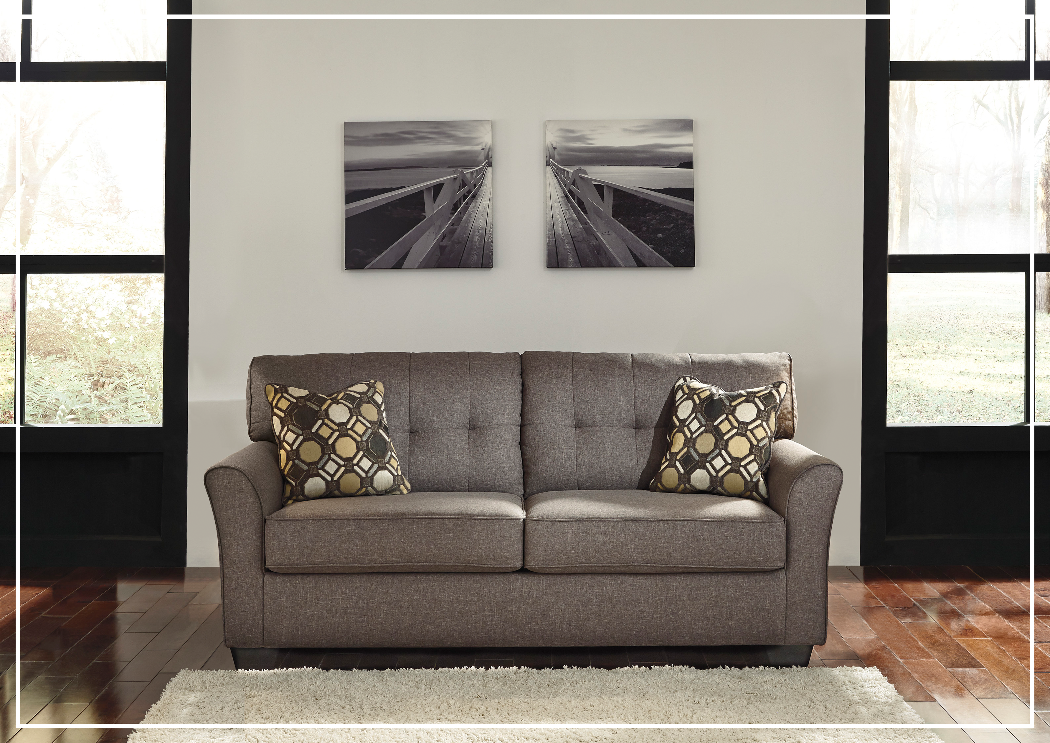 Gio Italia Tanner Full XL Fabric Sofa Sleeper - Convertible Sleeper Sofa Bed for Small Spaces, Comfortable Couch for Living Room, Guest Room & Apartment | Perfect for Overnight Guests, Movie Nights & Relaxing