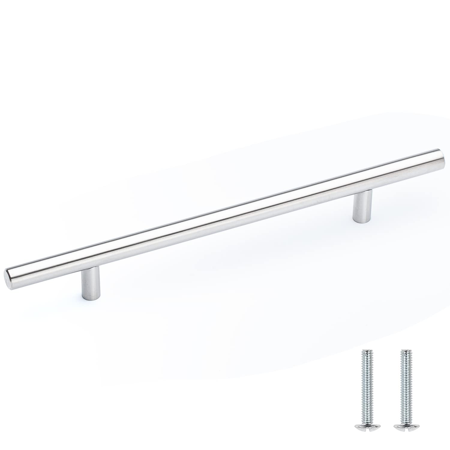 Stainless Steel Pull Bar Handle for Kitchen Cabinets & Drawers - 12 Inch Modern Cabinet Hardware - Perfect for Home Renovation & DIY Projects