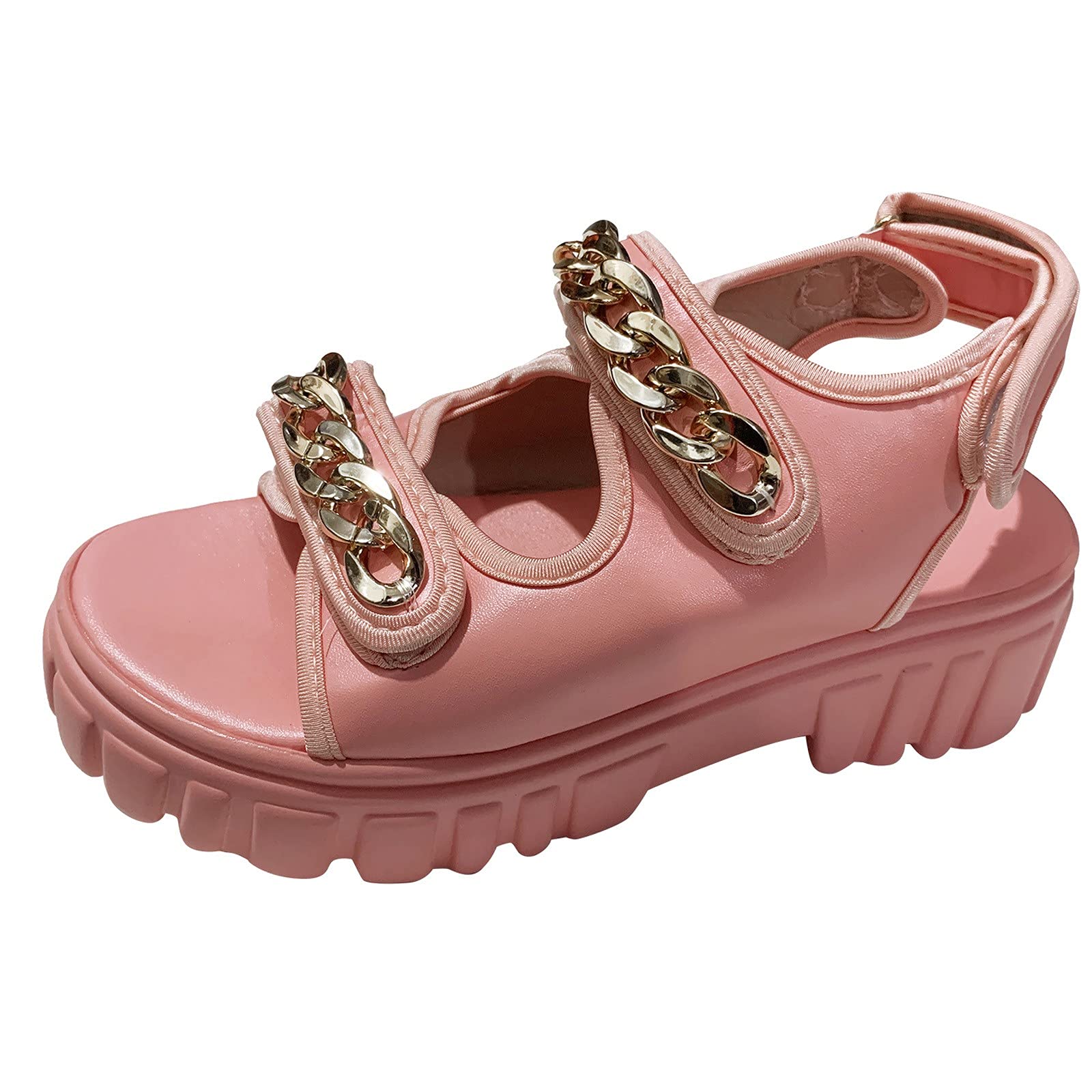 Women's Wide Width Black Wedge Sandals - Size 8.5 - Breathable Thick Sole Casual Fashion Shoes for Summer Outfits, Beach Vacations & Everyday Comfort