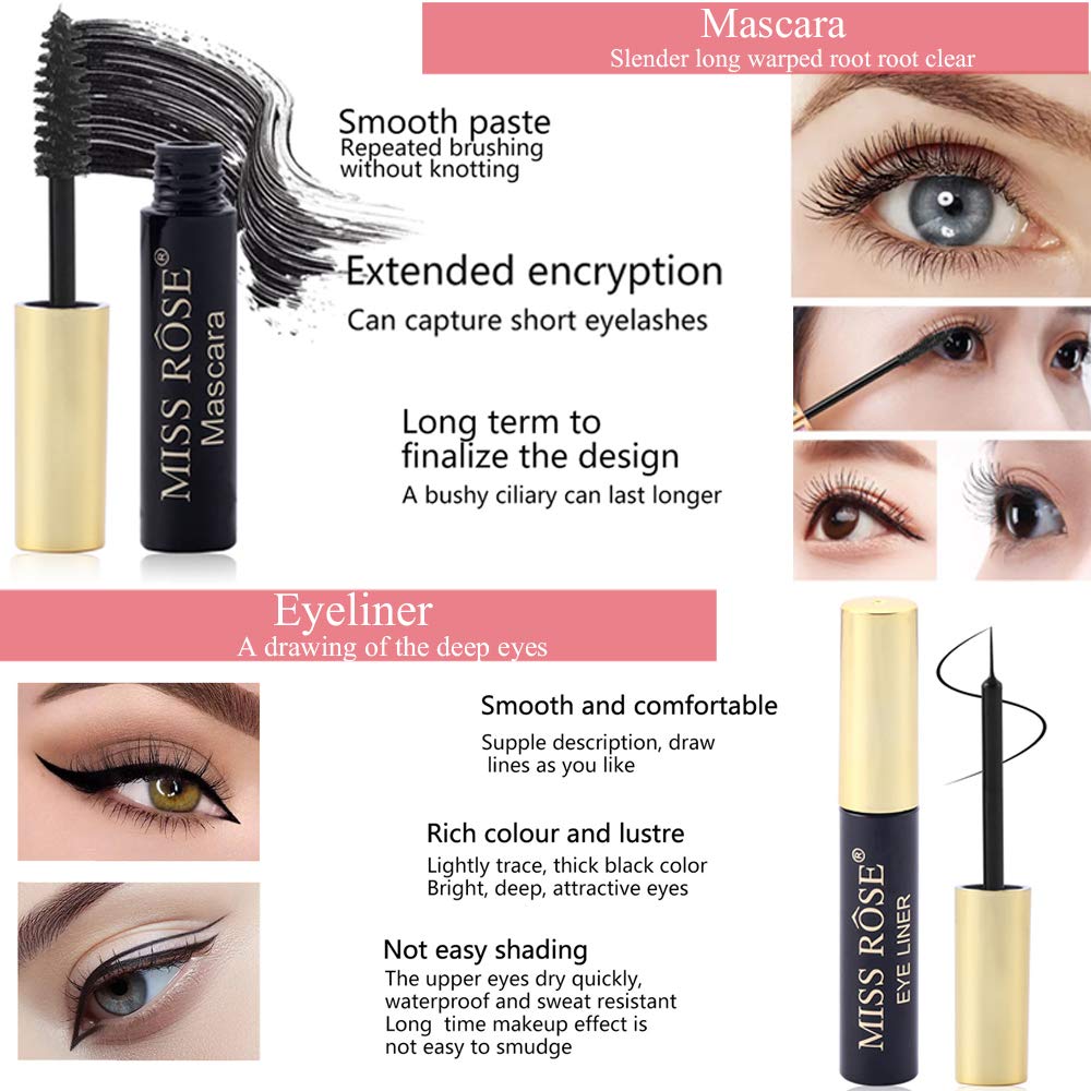 Missicee All-in-One Makeup Kit - Eyeshadow Palette, Lipstick, Brushes, Contour Stick & Mascara | Complete Cosmetic Gift Set for Women | Perfect for Travel, Bridal & Everyday Makeup