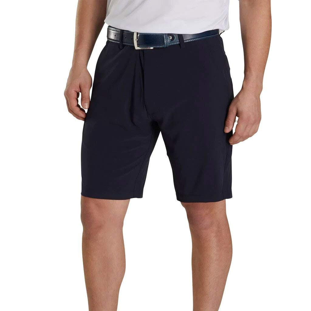 FootJoy FJ Men's Lightweight Golf Shorts - Navy Blue Size 38 - Comfortable & Breathable for Golfing, Casual Wear & Outdoor Activities