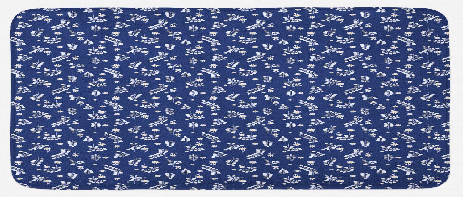 Ambesonne Non-Slip Floral Kitchen Rug - 47