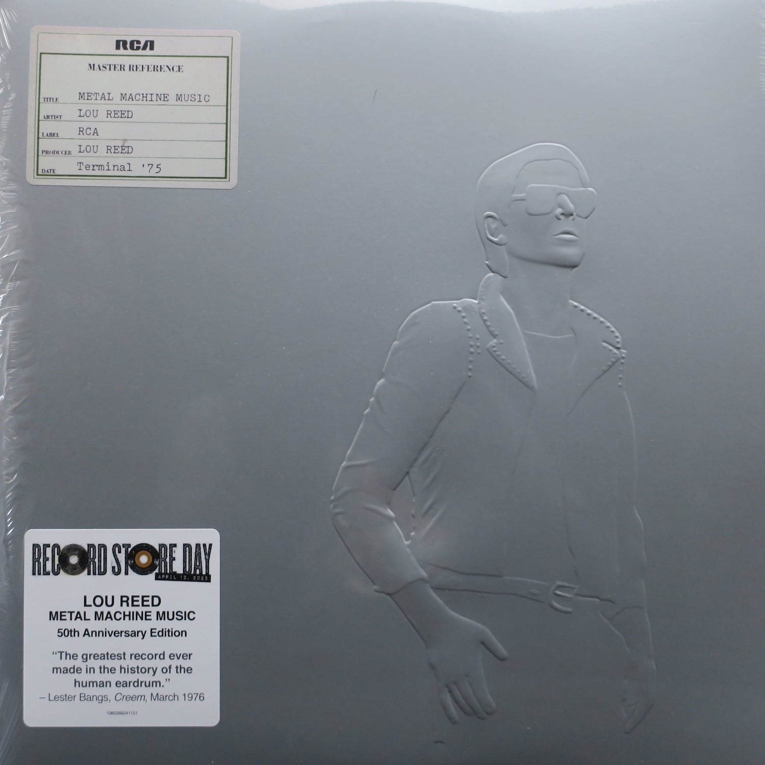 LOU REED 'Metal Machine Music' RSD Limited Edition Silver Vinyl 2LP Record - Perfect for Vinyl Collectors & Audiophiles, Great for Home Listening & Music Enthusiasts