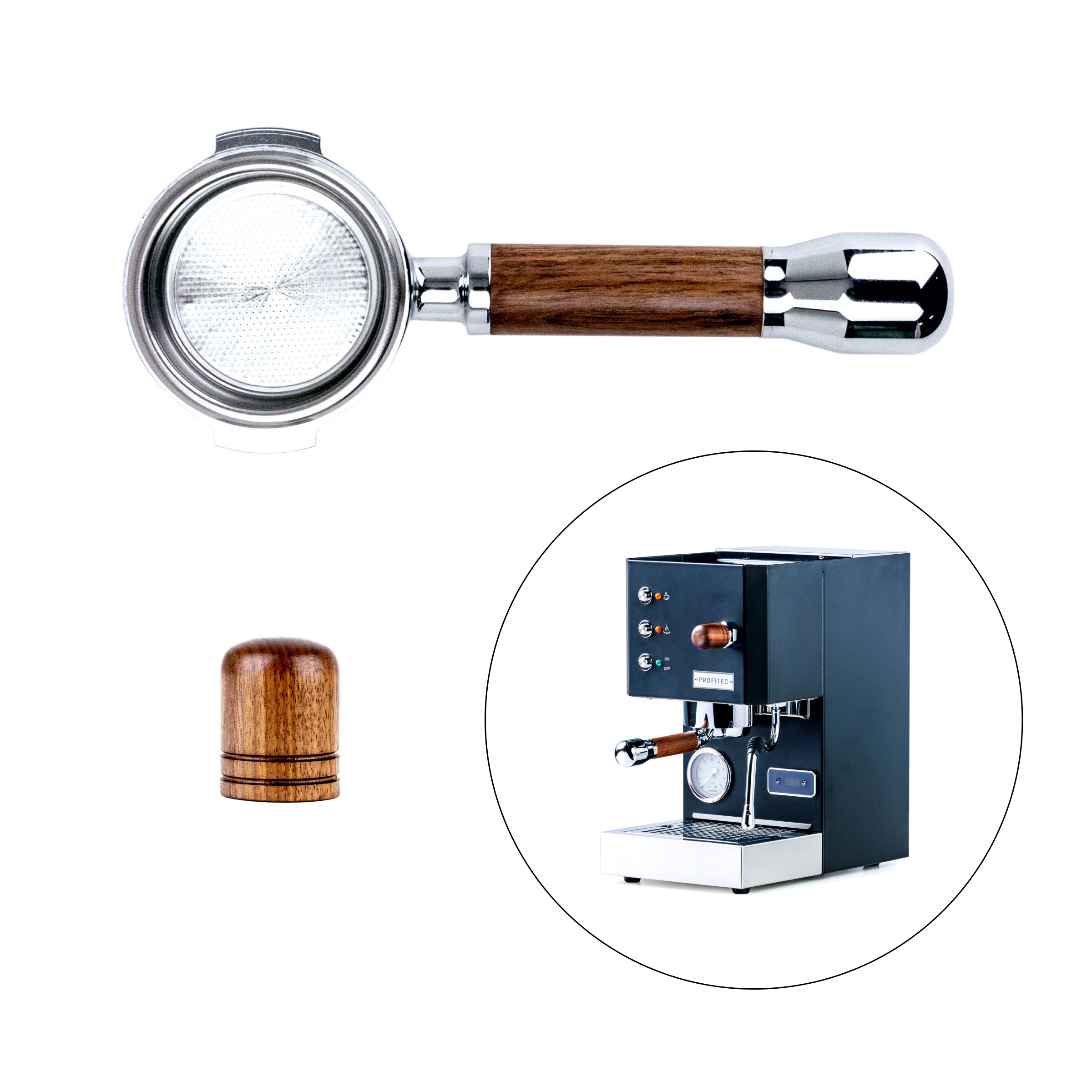Premium Espresso Machine with Elegant Wood Touch Points - Perfect for Home Baristas & Coffee Lovers | Ideal for Kitchens, Offices & Coffee Shops