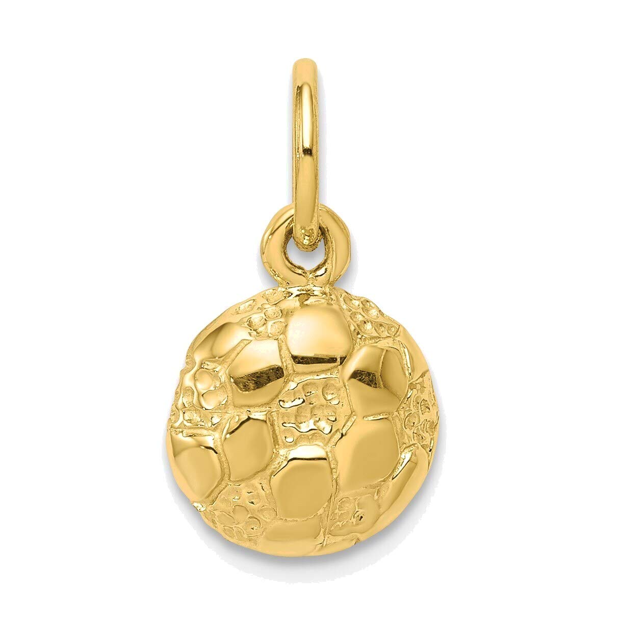 10K Yellow Gold Soccer Charm Jewelry for Sports Fans