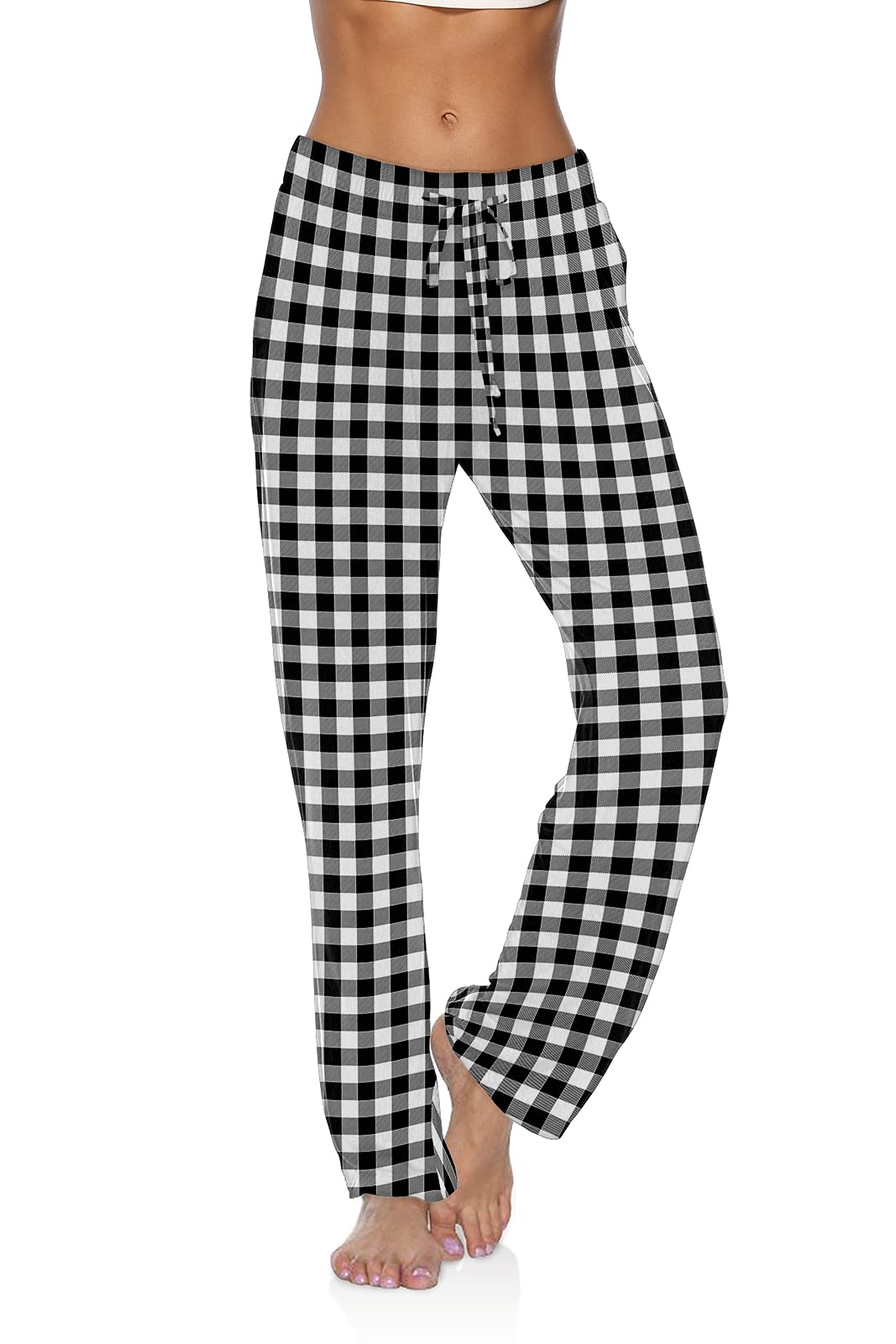 DIBAOLONG Women's High Waisted Yoga Pants - Wide Leg Loose Lounge Sweatpants with Drawstring & Pockets for Workout, Running, Gym & Casual Wear