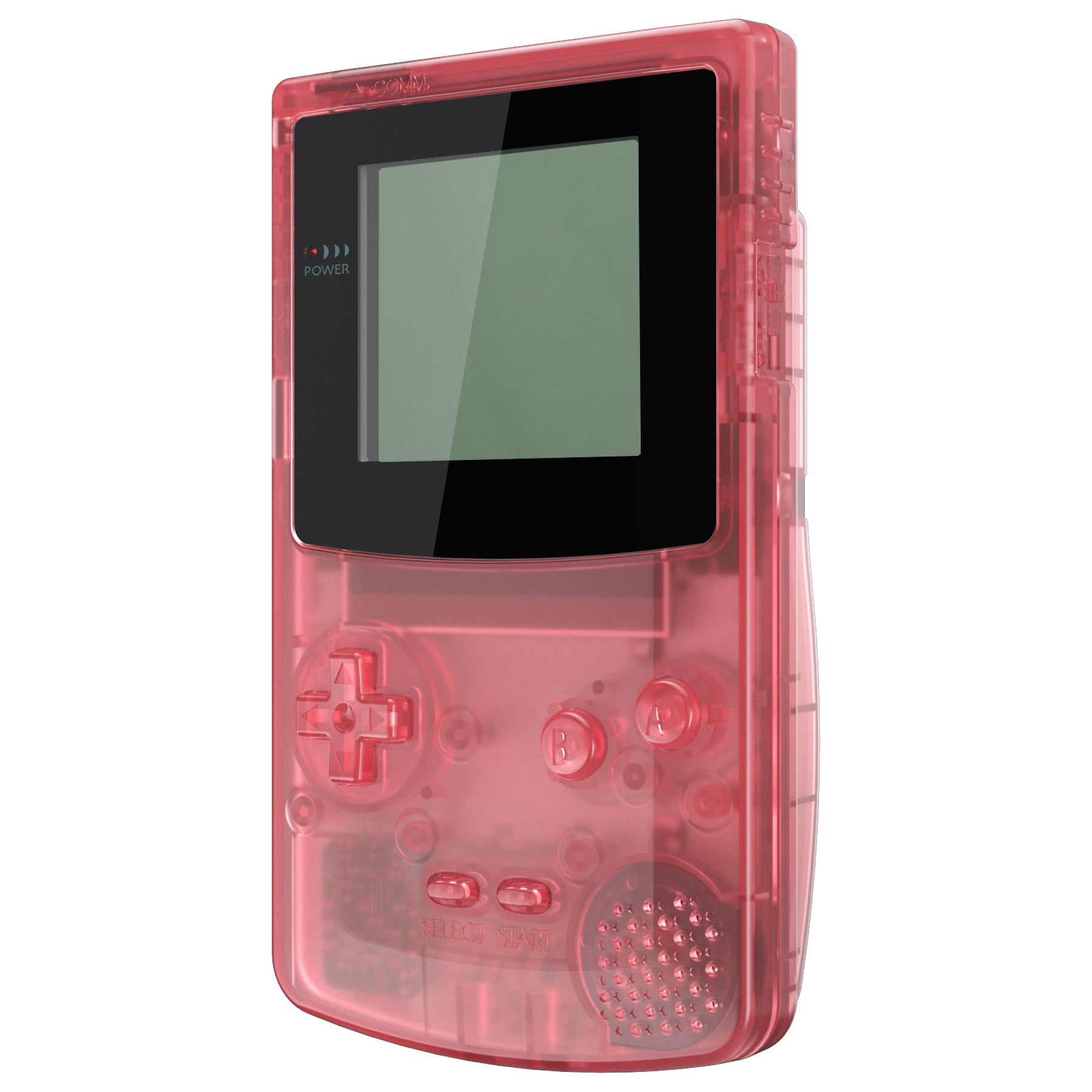 eXtremeRate Cherry Pink Replacement Shell Full Housing Cover with Buttons & Black Screen Lens for Gameboy Color (GBC) - Compatible with OSD IPS, Regular IPS & Standard LCD Screens - DIY Gaming Console Upgrade Kit - Perfect for Retro Gaming Enthusiasts & Collectors