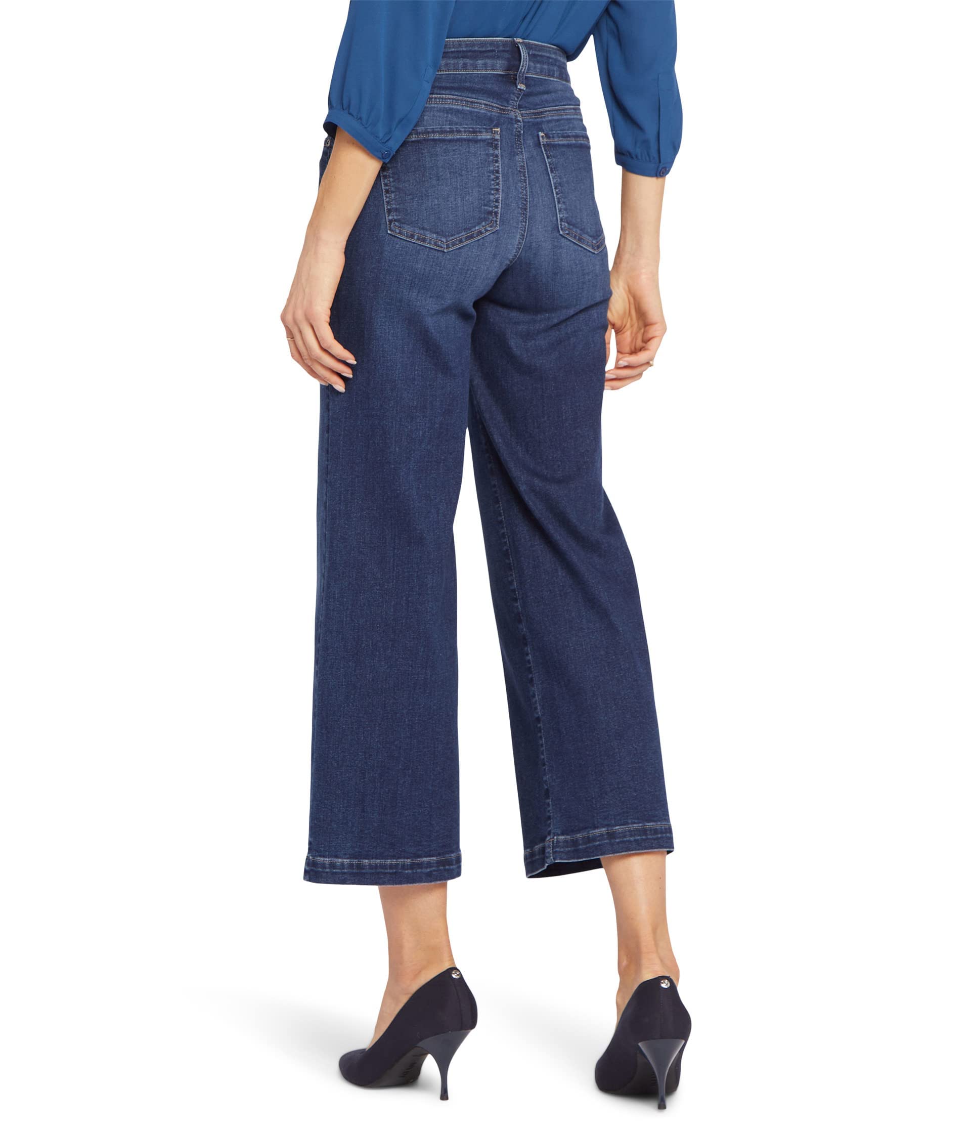 NYDJ Teresa Wide Leg Ankle Jeans with 1