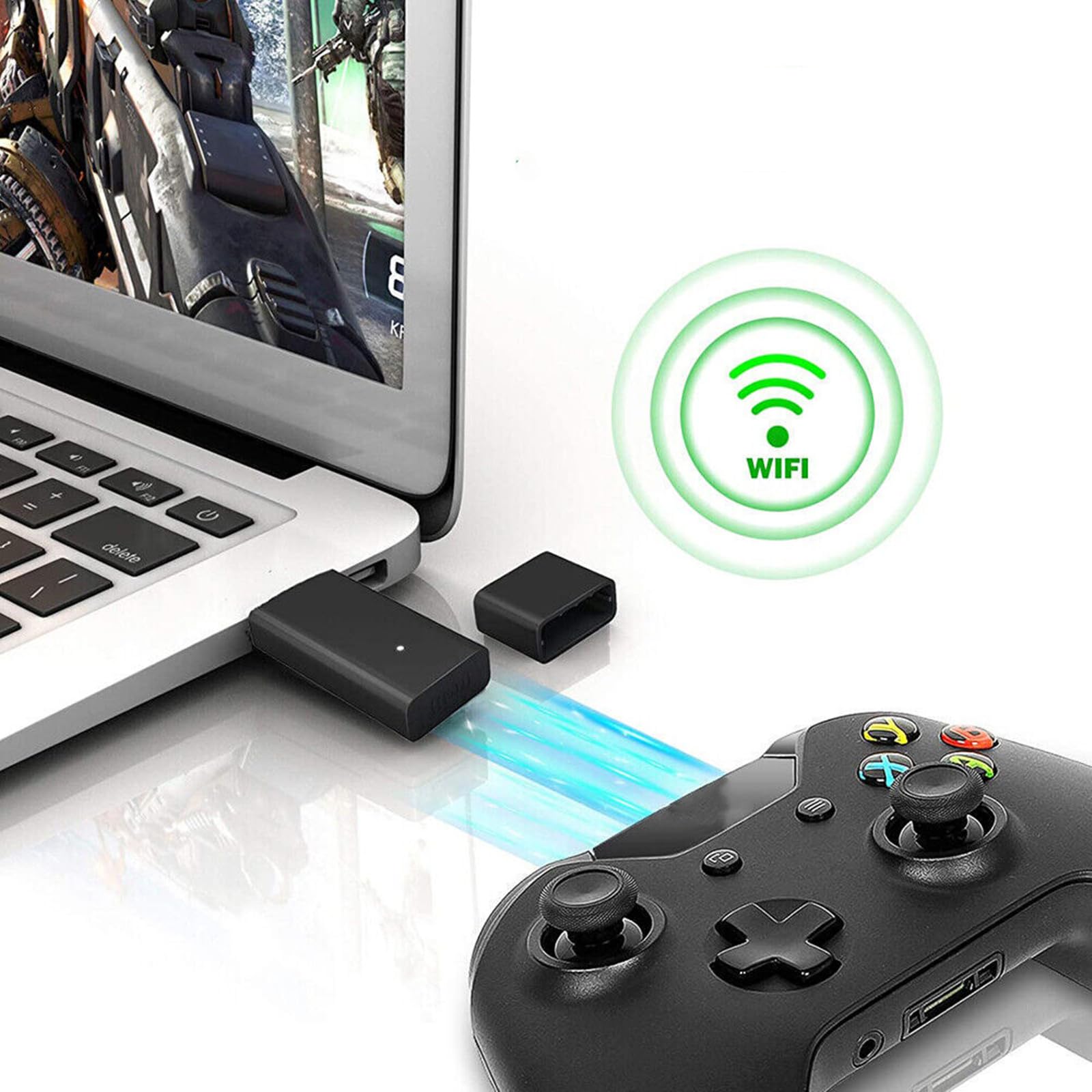 Wireless USB Gaming Receiver for Xbox One/Series X/S & PC - Windows 10 Compatible - Perfect for Elite Series 2 Controllers