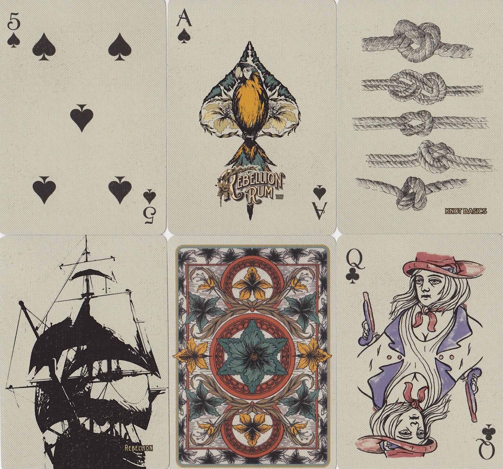 Rebellion Rum Themed Playing Cards - Premium Deck for Poker, Magic Tricks & Game Nights - Perfect for Parties, Gifts & Collectors