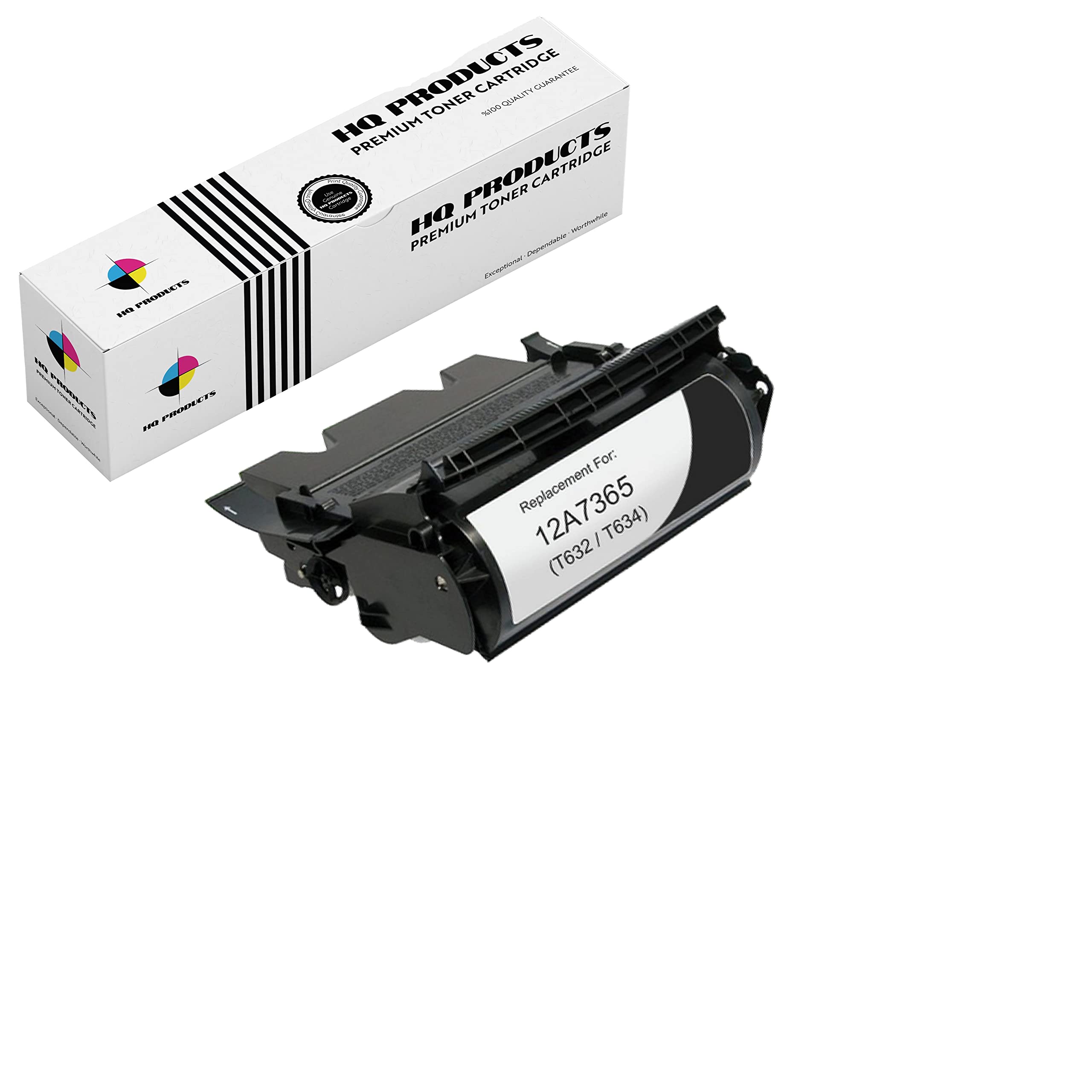 High-Quality Black Toner Cartridge Replacement for Lexmark 12A7365 - Compatible with T632, T632DTN, T632DTNF, T632N Printers | Perfect for Office & Home Printing Needs