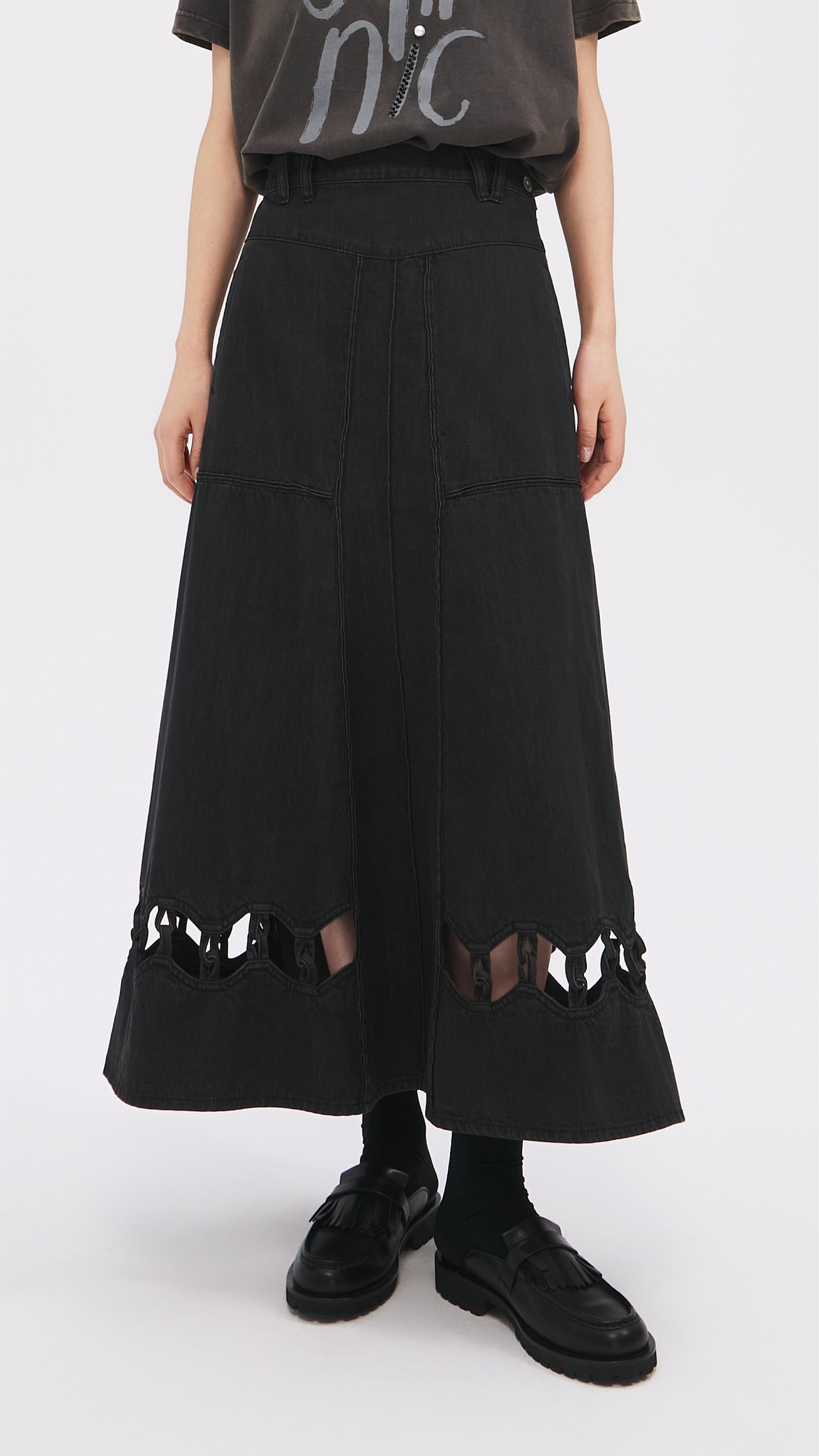 Cut Out Trims Skirt for Women - Stylish High Waist Bodycon Mini Skirt | Perfect for Parties, Clubbing & Night Out