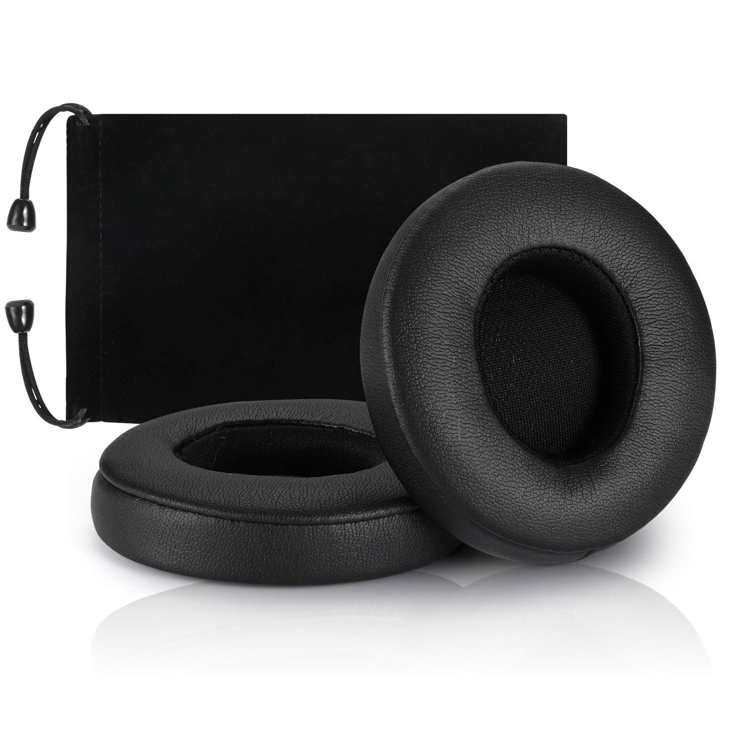 Premium Replacement Earpad Covers for Beats Solo 2.0 & 3.0 Wireless Headphones - Soft Memory Foam Ear Cushion Pads (1 Pair, Black) - Perfect for Music, Gaming & Travel Comfort