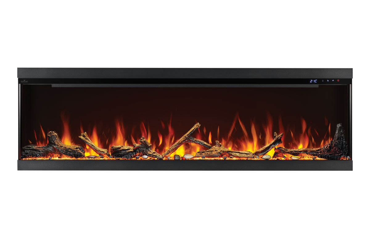 Napoleon Astound 74 FlexMount Smart Multi-Side Wall Mount Recessed Electric Fireplace - Perfect for Living Room, Bedroom & Office Heating & Decor