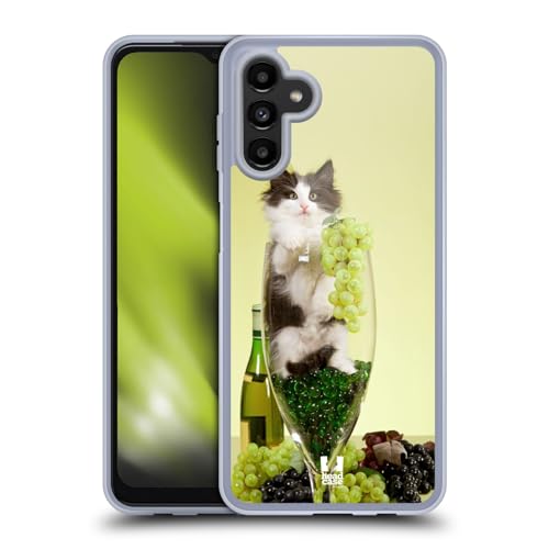 Cat In A Wine Glass With Grapes
