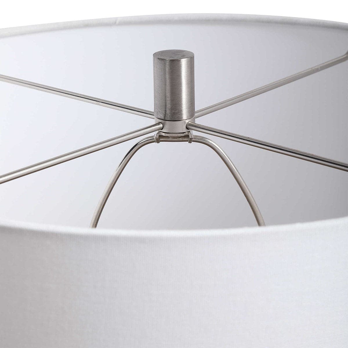Gray Glaze Table Lamp - Modern Ceramic Bedside Lamp for Living Room, Bedroom & Office - Stylish Home Decor Lighting