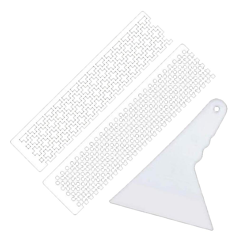 Yotijay 5 Dot Drill Ruler and Fix Tool - Diamond Painting Accessories for Keeping Diamonds Straight and Even - Flower Square Design for DIY Craft Projects (Perfect for Home Decor, Gift Making, and Relaxation)