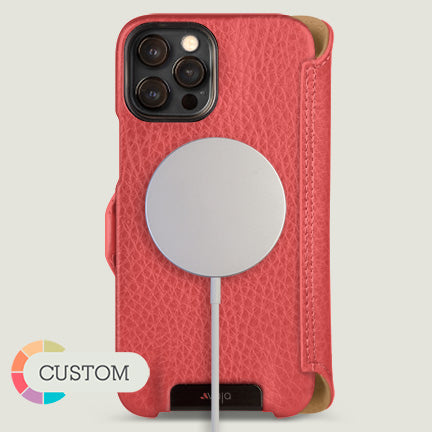Premium Customizable Leather Wallet Case for iPhone 12 Pro Max with MagSafe - Perfect for Everyday Use & Travel Protection
