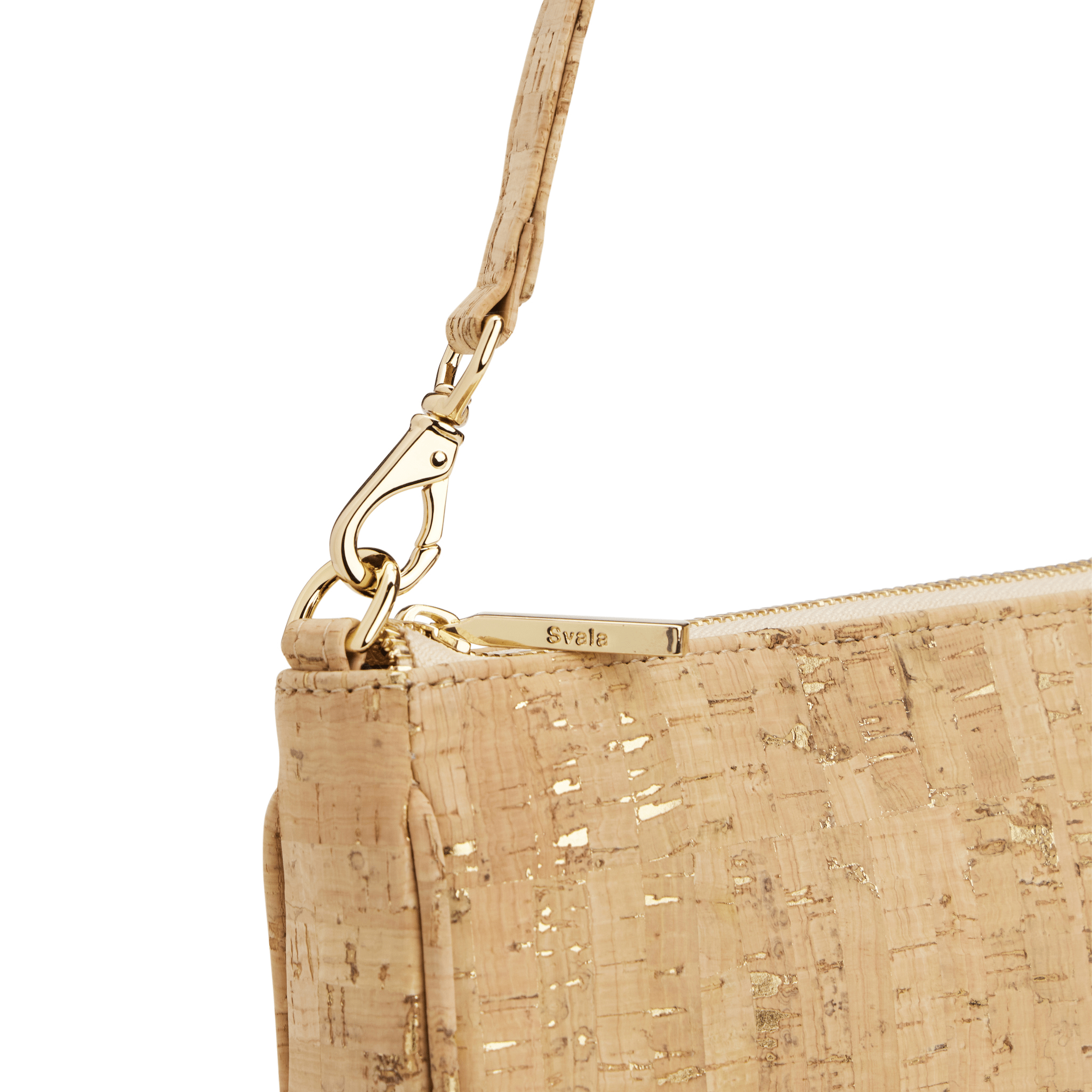 Gaia Vegan Cork Shoulder Bag for Women - Eco-Friendly Gold Speckled Crossbody Purse | Perfect for Travel, Work & Everyday Use
