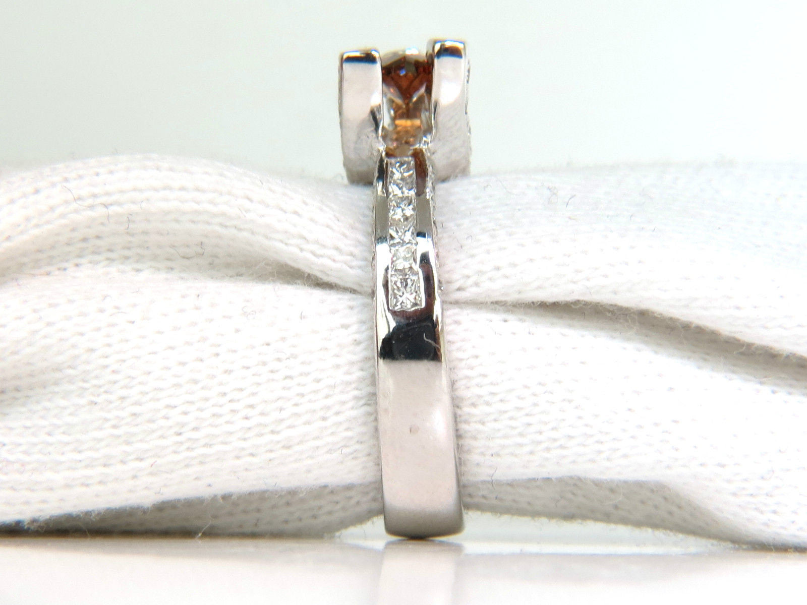 2.05CT GIA Certified Natural Fancy Orange Brown Diamond Ring in 14KT Gold with Tension Float Setting - Perfect for Engagement, Wedding & Special Occasions