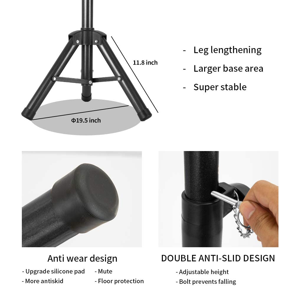 55 Inch Wig Stand with Heavy Duty Tripod & Mannequin Head - Includes Tool Tray for Salon, Cosmetology & Home Hairstyling | Perfect for Wig Making, Styling & Storage