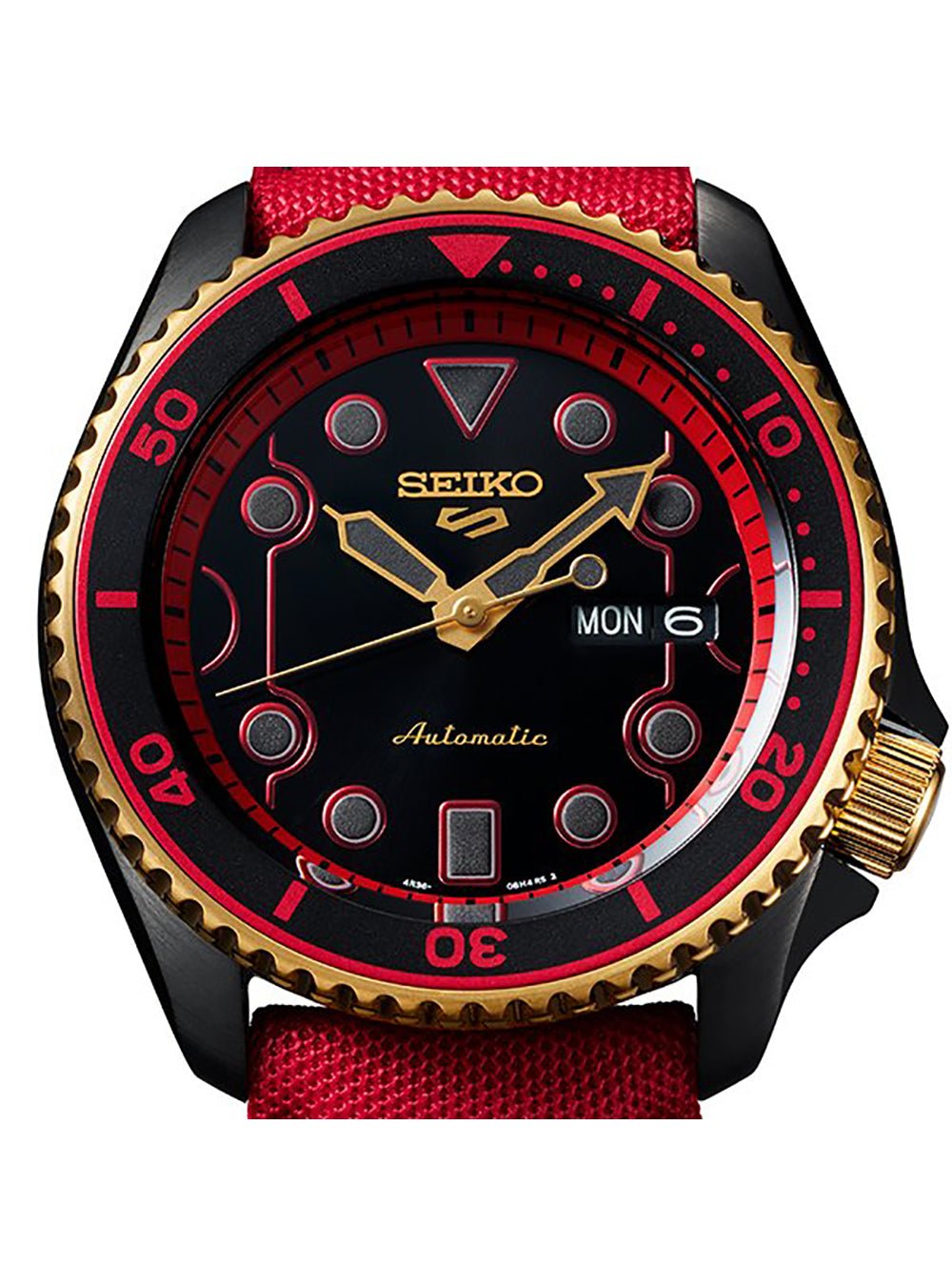 SEIKO 5 Sports Street Fighter V Limited Edition Ken Model SBSA080 Automatic Watch - Made in Japan | JDM Collectible | Perfect for Gamers, Anime Fans & Watch Enthusiasts