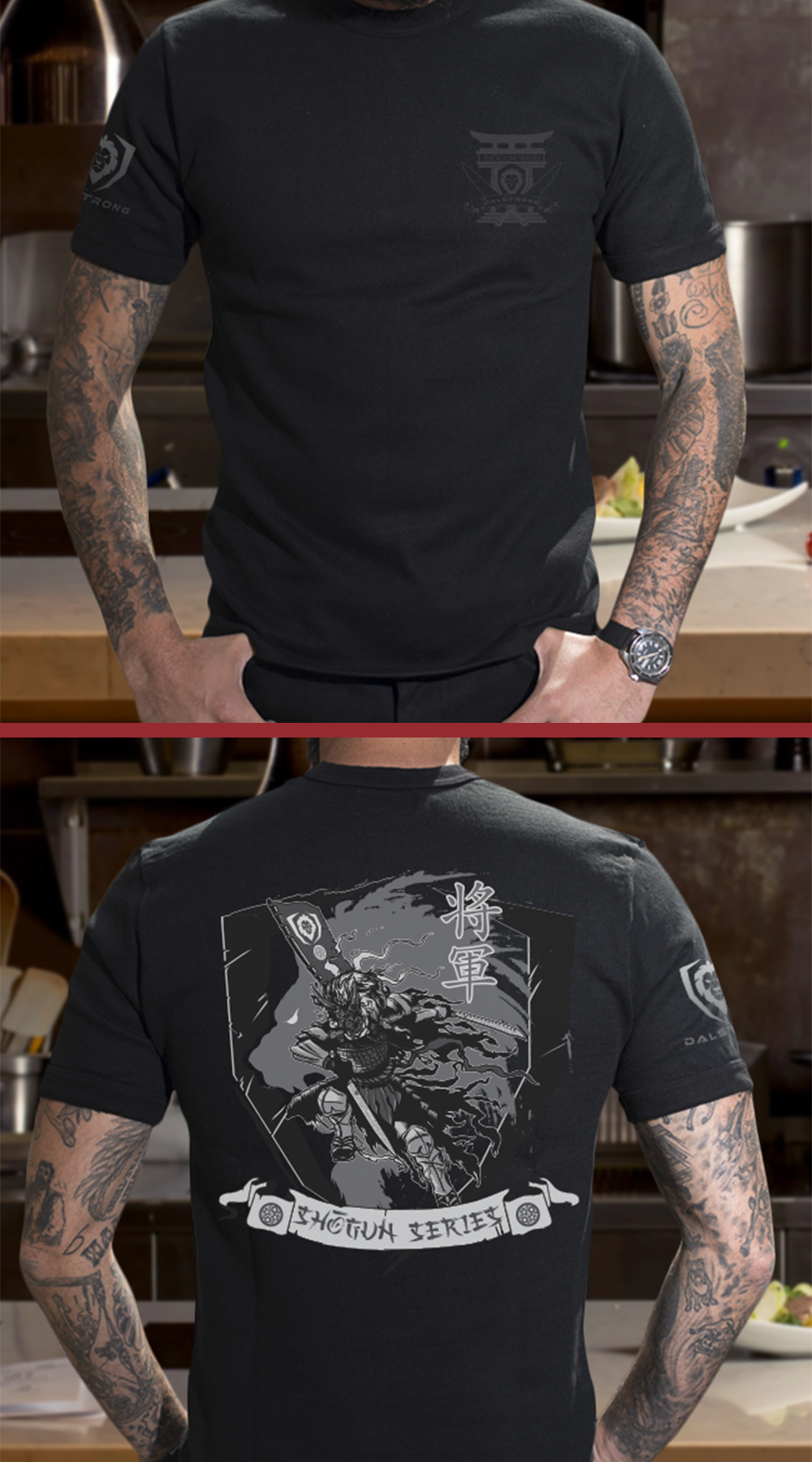 Shogun Series War Dance T-Shirt - Premium Samurai Graphic Tee for Men - Perfect for Cosplay, Anime Conventions & Streetwear Fashion