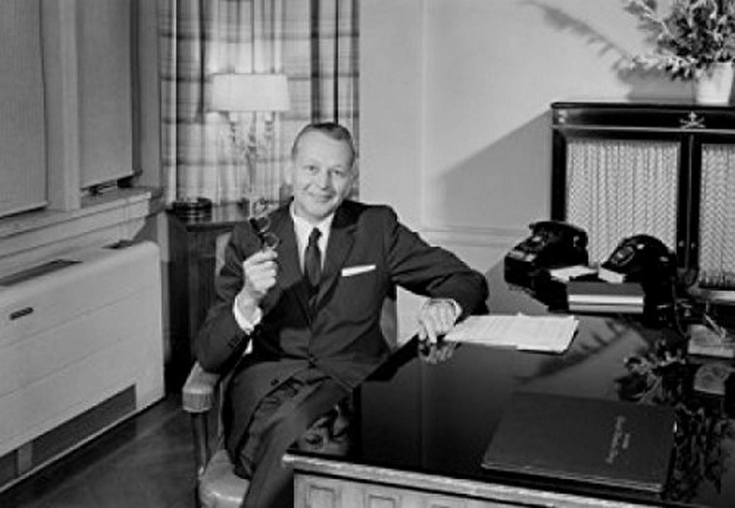 Elegant Businessman Portrait Poster Print - 18x24 Inches - Perfect for Office Decor, Home Study & Corporate Gifts
