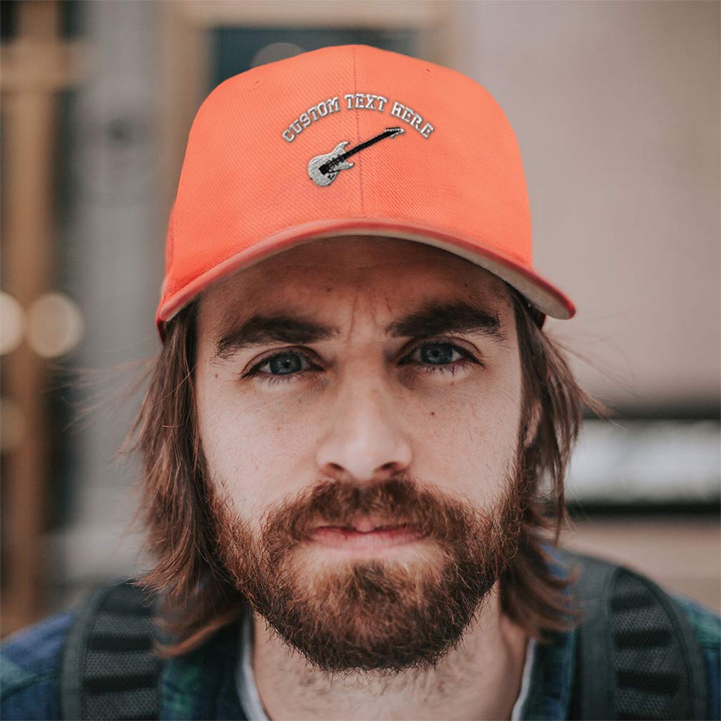 Custom Embroidered Electric Guitar Baseball Cap - Adjustable Dad Hat for Men & Women | Perfect for Concerts, Music Festivals & Casual Wear