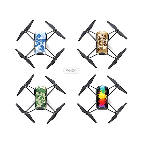 PGYTECH TELLO Drone Skin Protector (4-Pack) - Durable Scratch-Resistant Cover for DJI TELLO Quadcopter - Perfect for Outdoor Flying, Aerial Photography, and Drone Racing